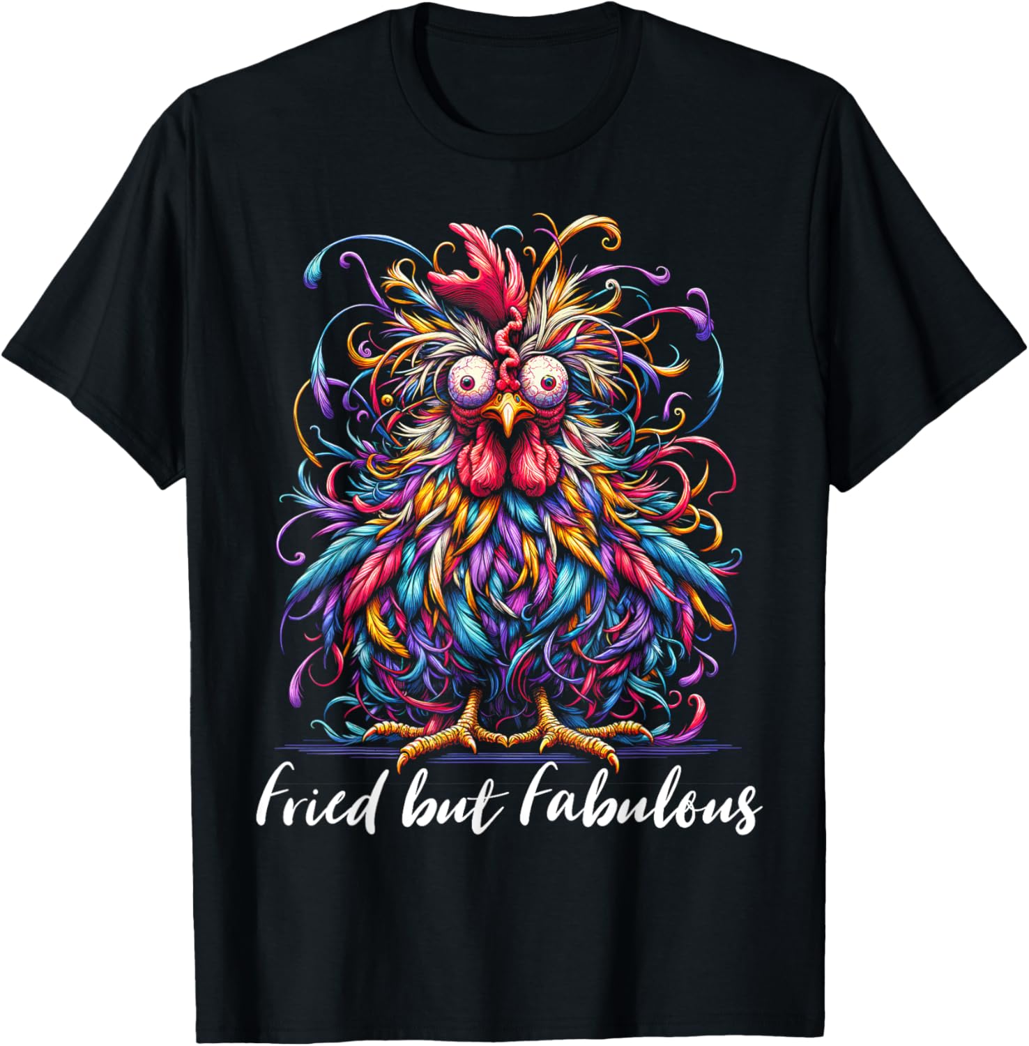 Funny Chicken Love T-Shirt for Women – Fabulous Fried Chicken Style - 1