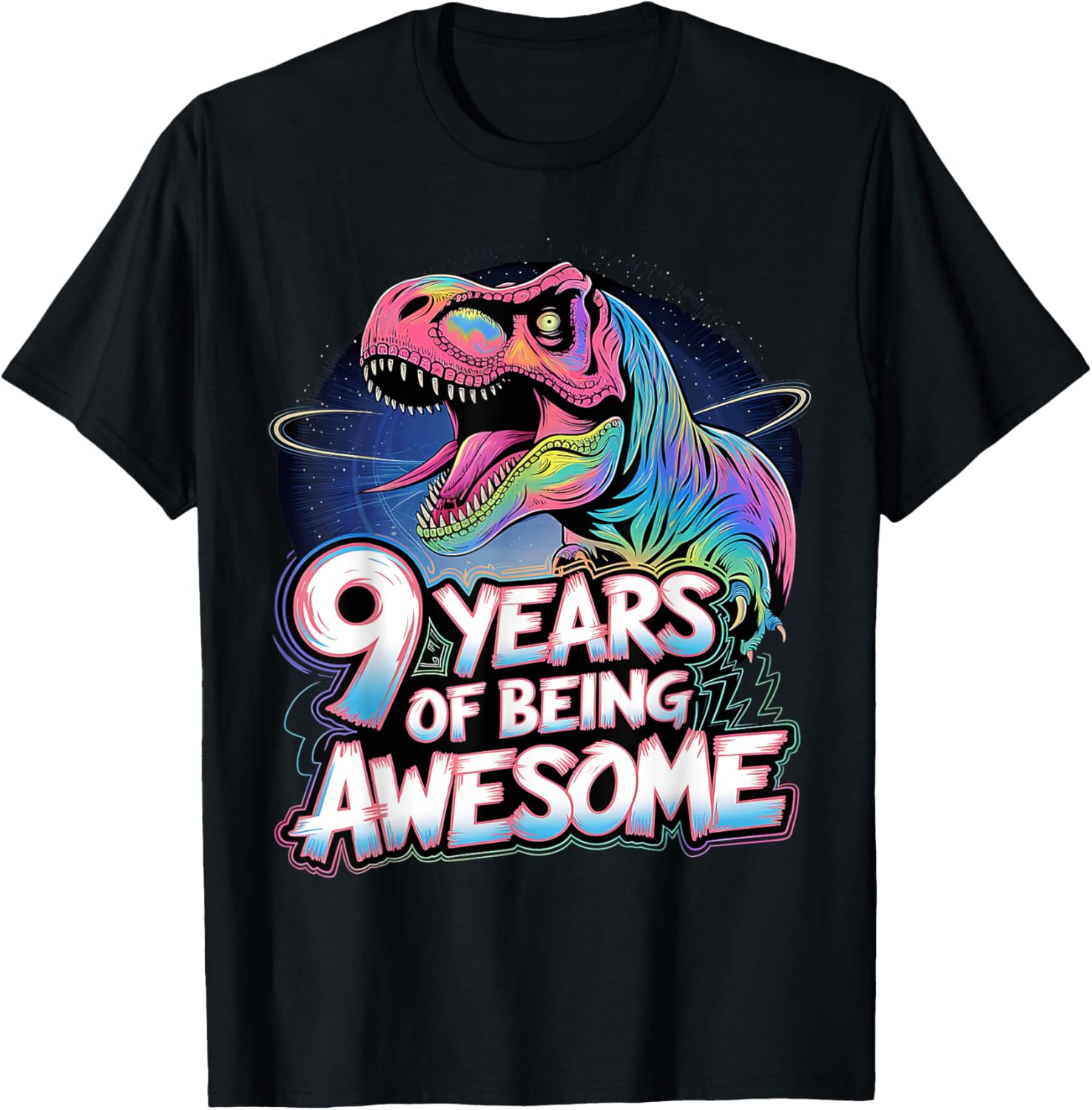 Cute Dinosaur 9th Birthday Shirt for Boys - Perfect Gift for 9 Year Olds - 1