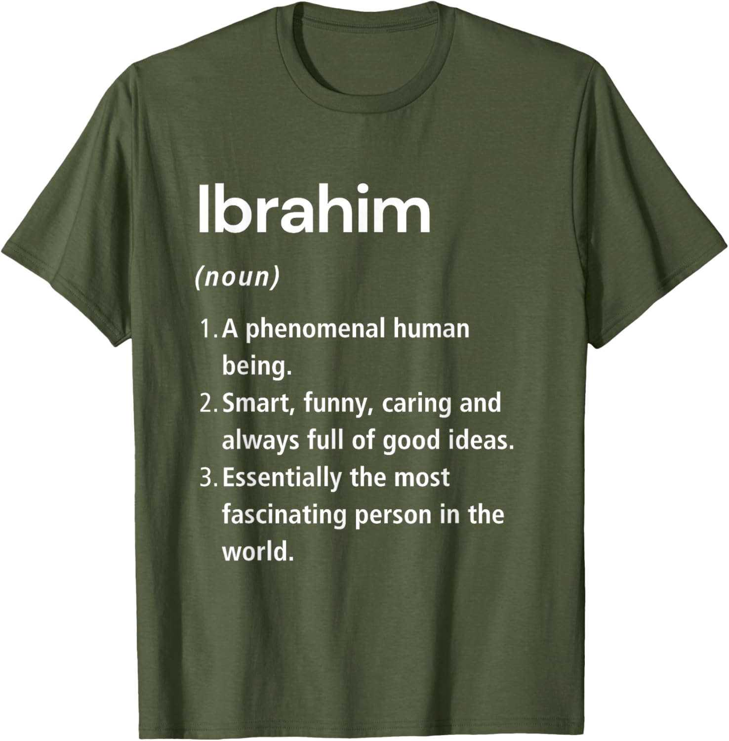 Funny Ibrahim Name Definition T-Shirt for Unique Style & Humor - 23