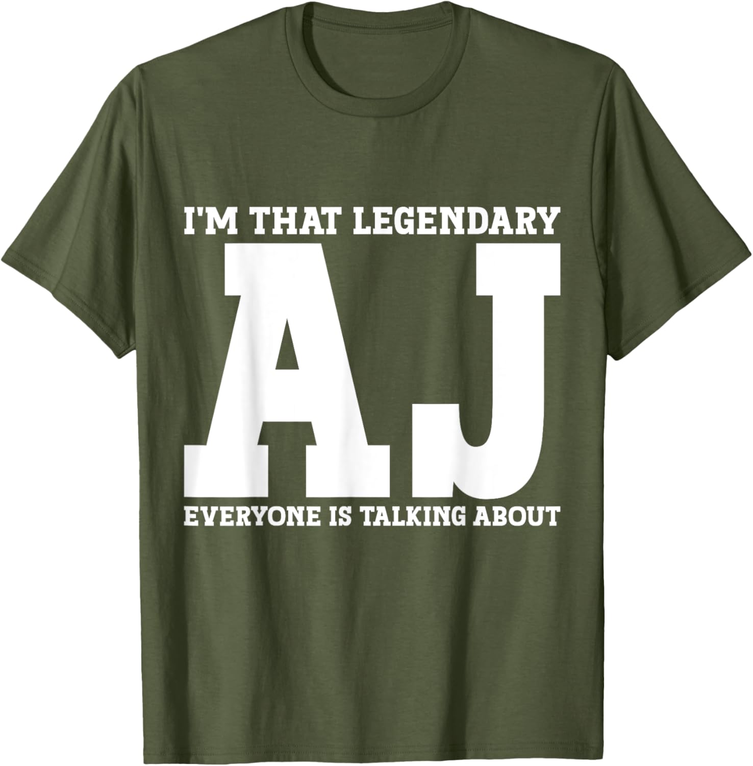 Funny AJ Personal Name T-Shirt for Unique Style and Casual Comfort - 9