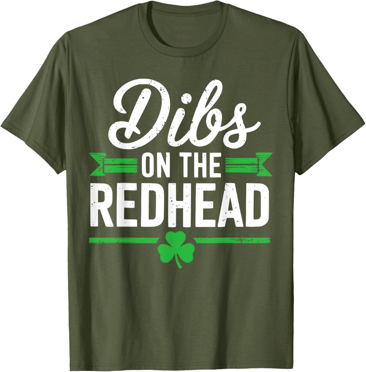 Funny St Patrick's Day Dibs On The Redhead Shamrock T-Shirt for Fun Celebrations - 12
