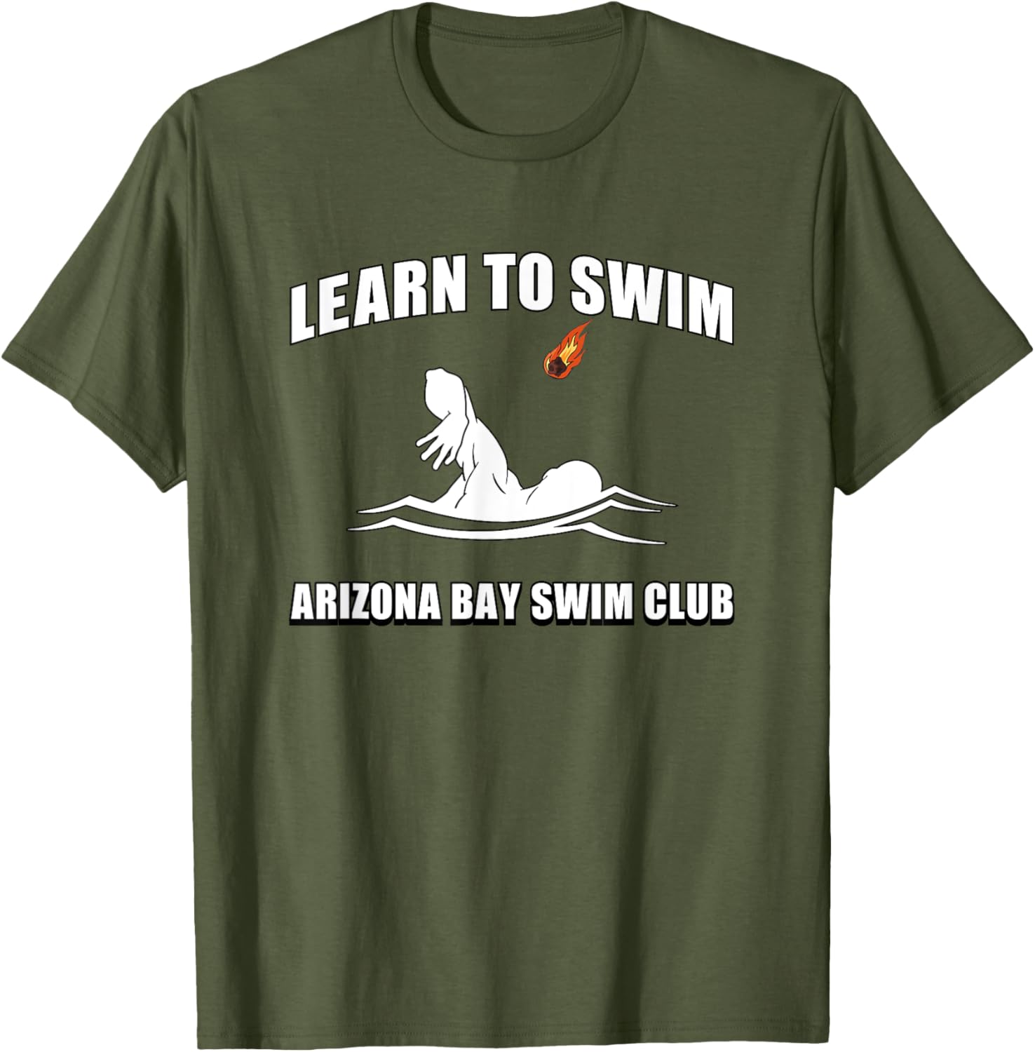 Funny Learn To Swim T-Shirt for Arizona Bay Swim Club Fans - 17