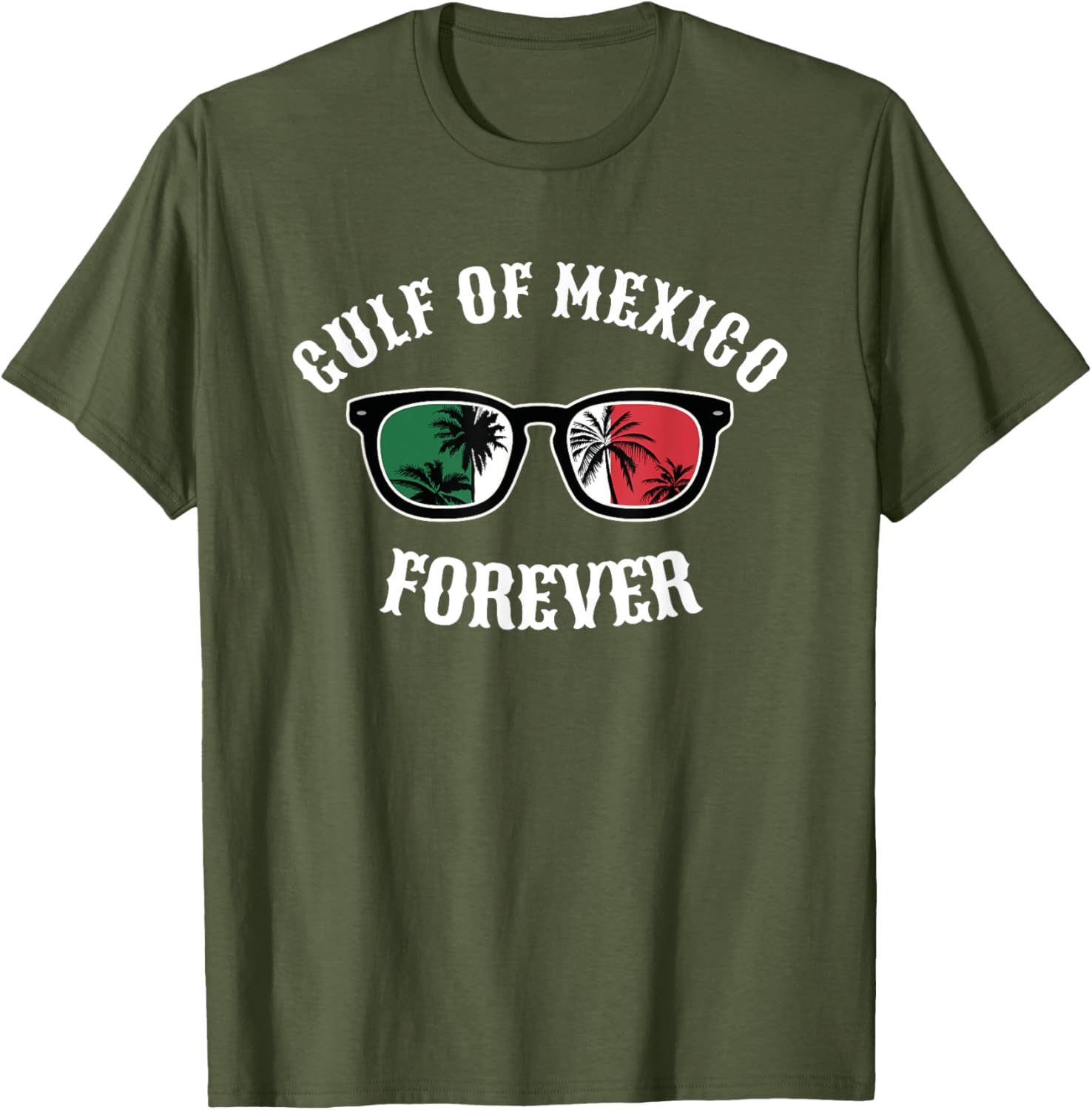 Gulf of Mexico Pride Mexican Flag Beach T-Shirt for Fun Summer Days - 17