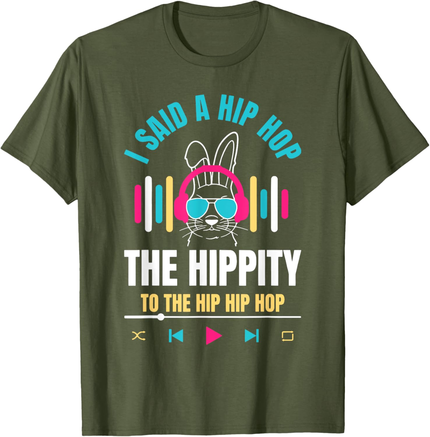 Funny Hip Hop Bunny Easter T-Shirt for Kids and Adults β Cute Spring Tee - 10