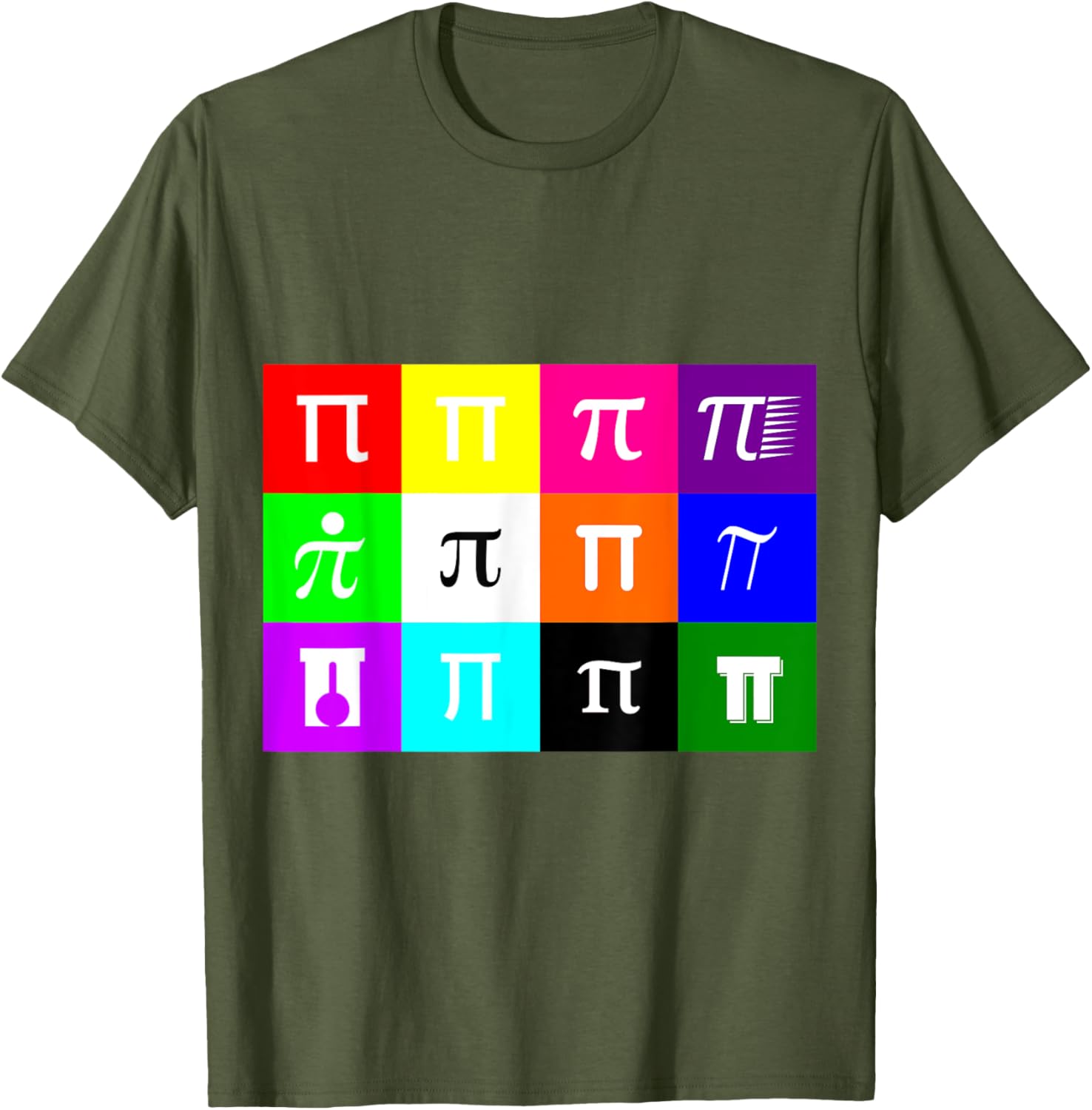 Colorblock Happy Pi Day T-Shirt for Math Geometry Nerds and Geeks - 20