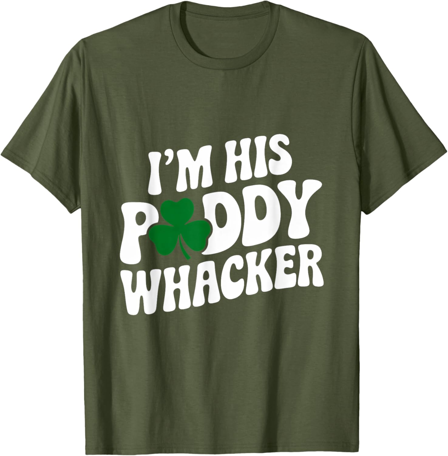 Groovy St Patrick's Day T-Shirt for Couples - I'm His Paddy Whacker - 13