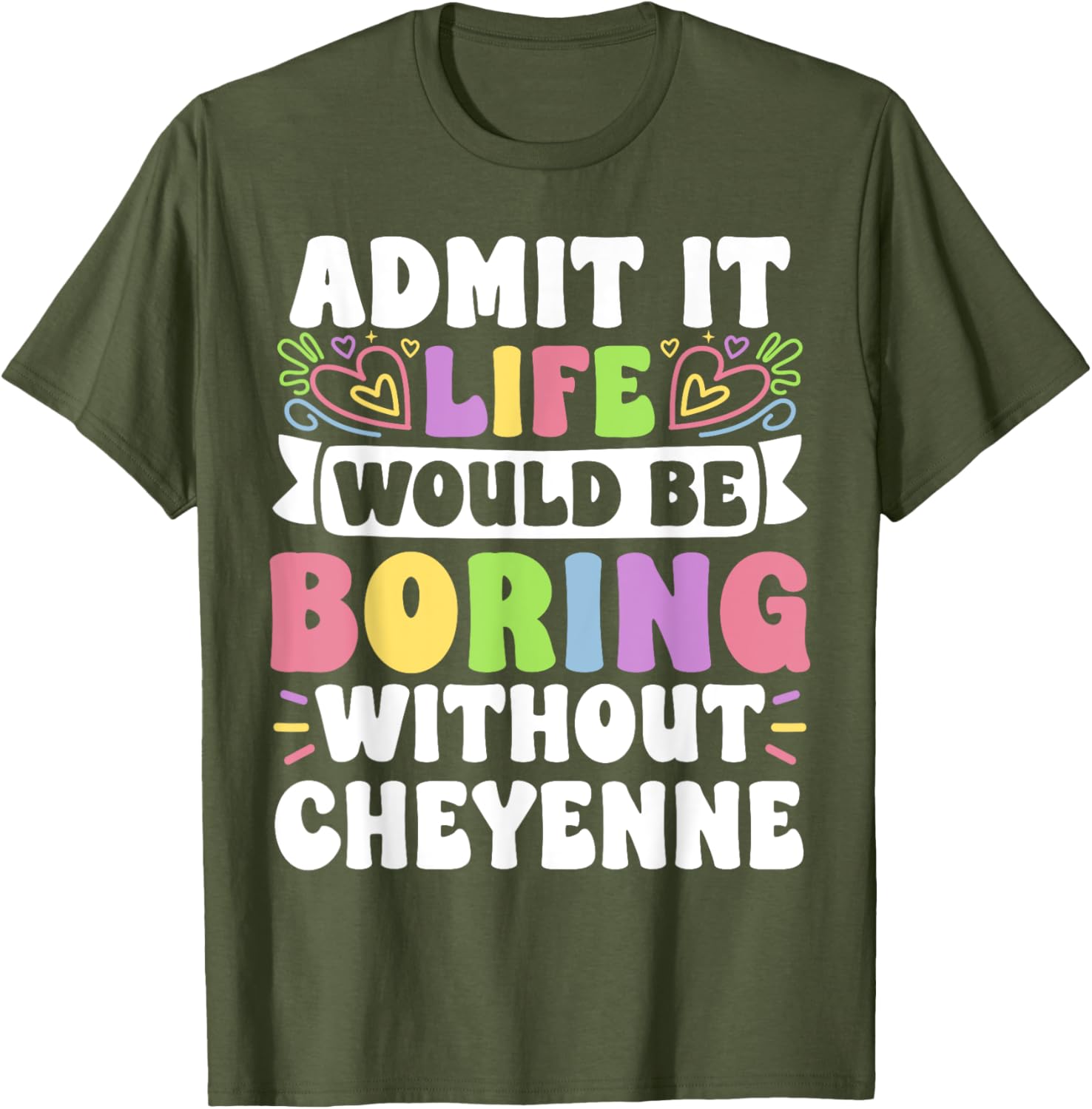 Cheyenne Personalized Funny Family T-Shirt for Unique Name Lovers - 6