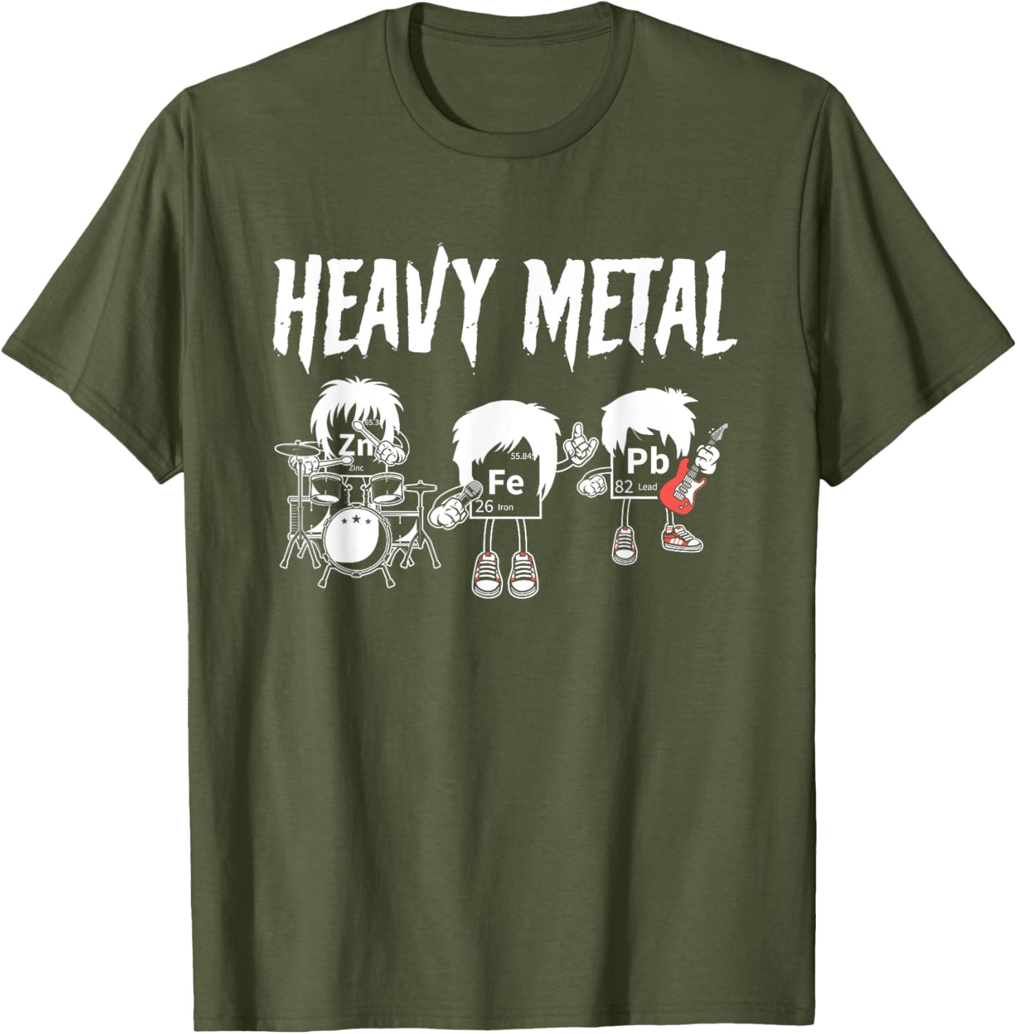 Funny Chemistry T-Shirt with Heavy Metal Music Puns for Science Lovers - 5