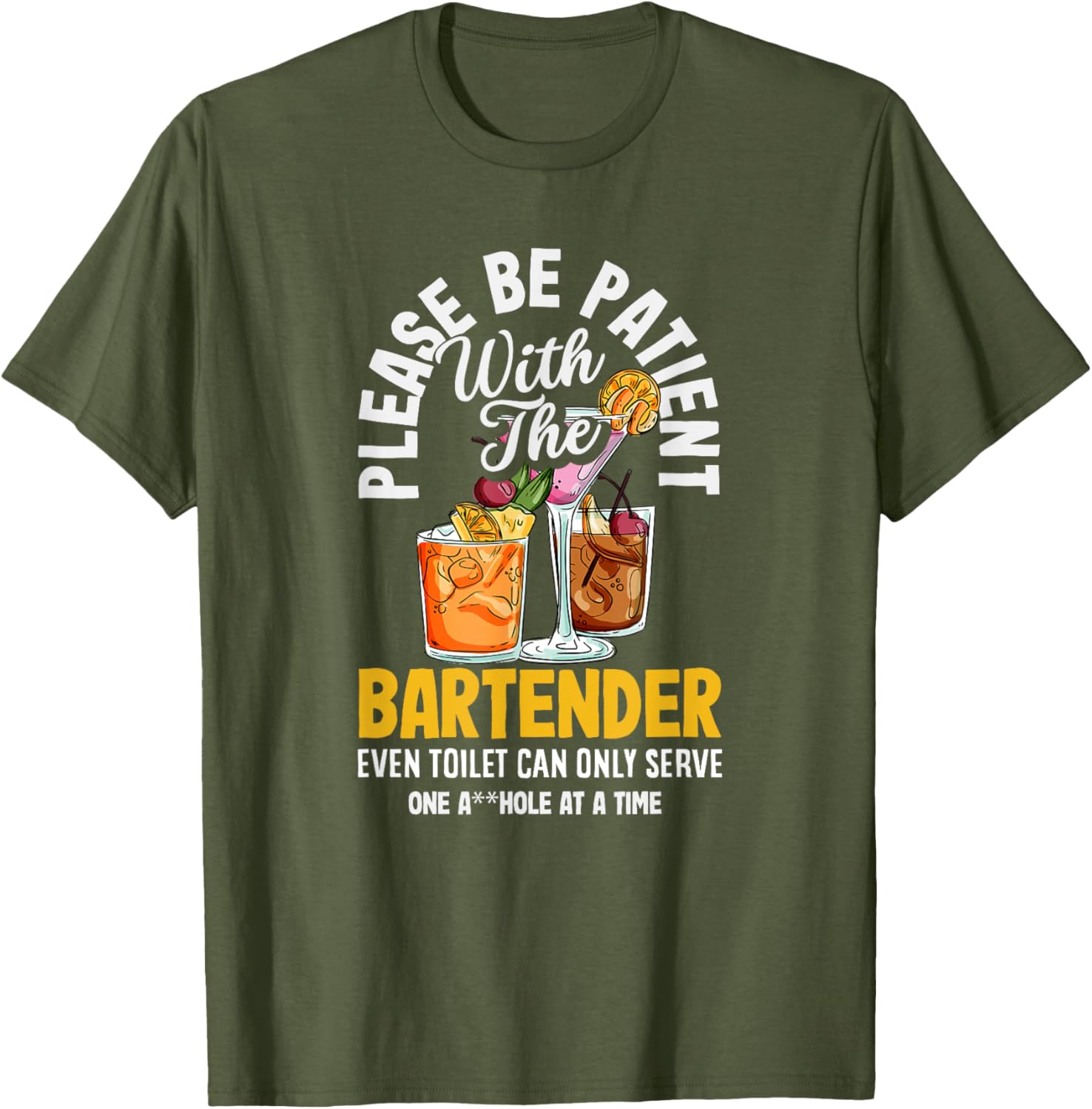 Funny Bartender Please Be Patient T-Shirt for Bar Lovers and Friends - 21