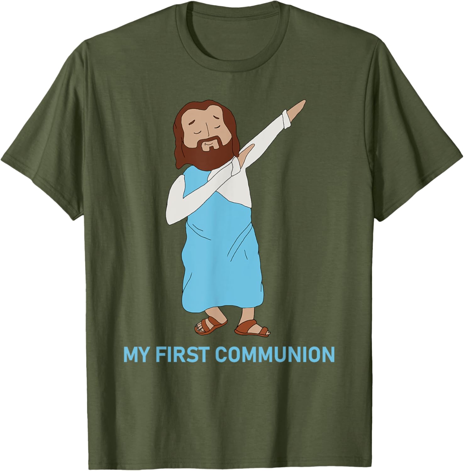 Funny Dabbing Jesus T-Shirt for First Communion - Catholic Gift - 17
