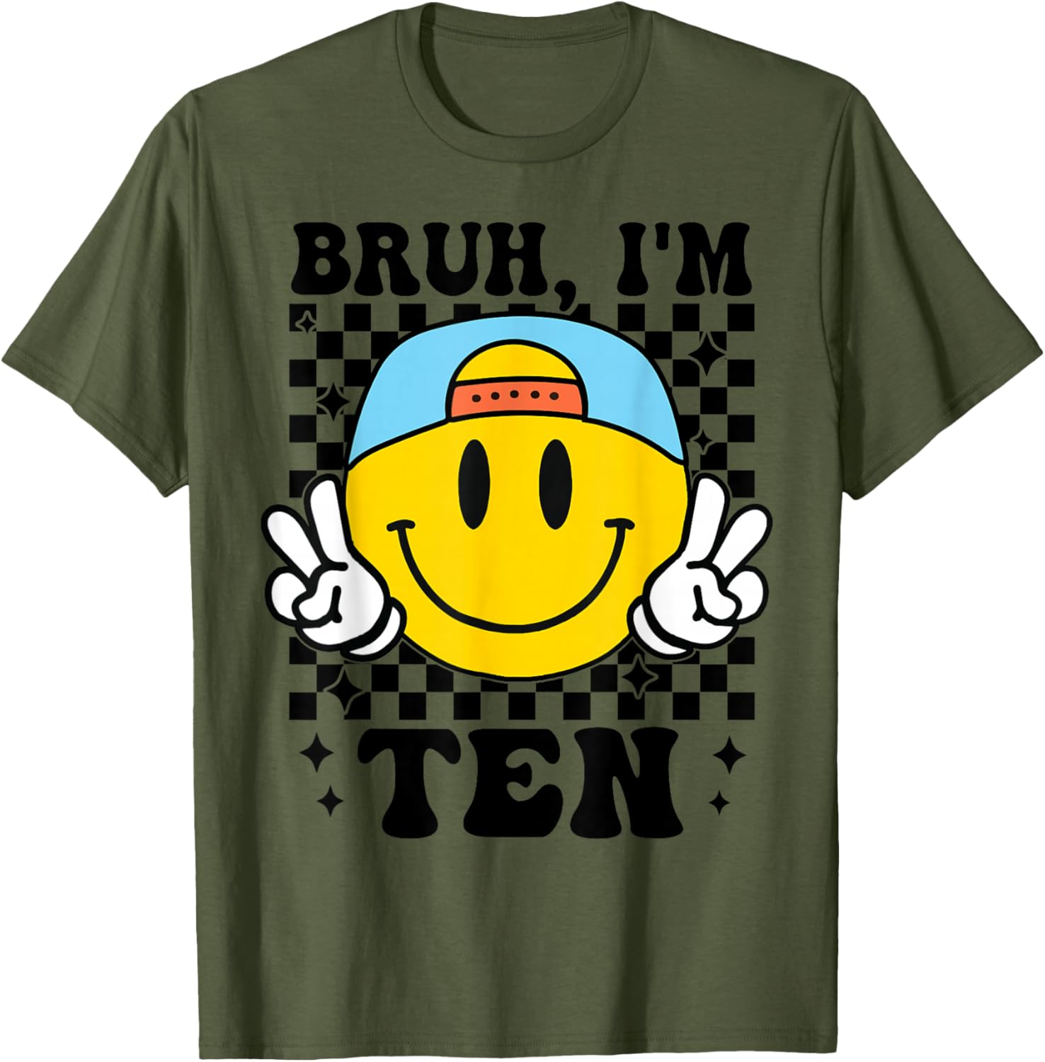 Groovy 10th Birthday T-Shirt for Boys Girls Fun Trendy Design - 15