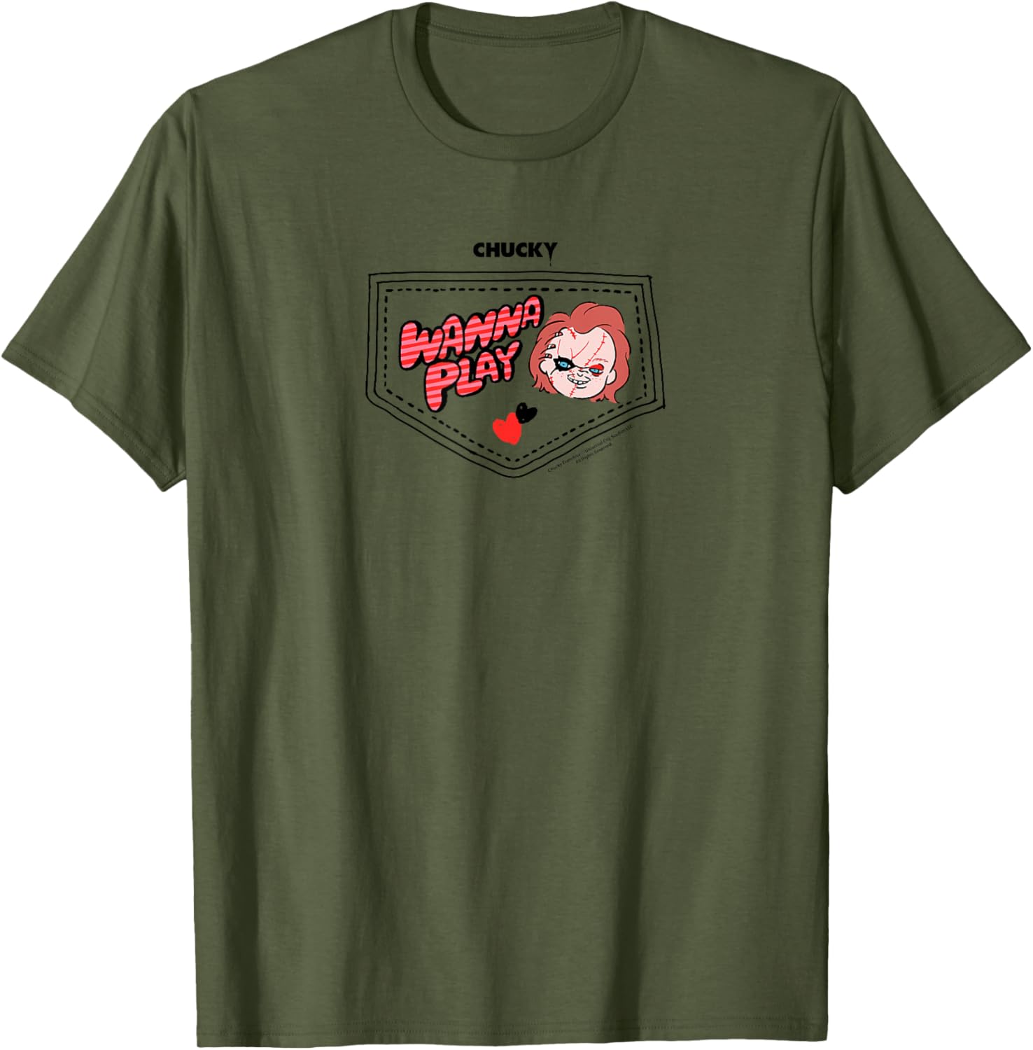 Chucky Wanna Play Faux Pocket T-Shirt for Trendy Kids' Fashion - 1