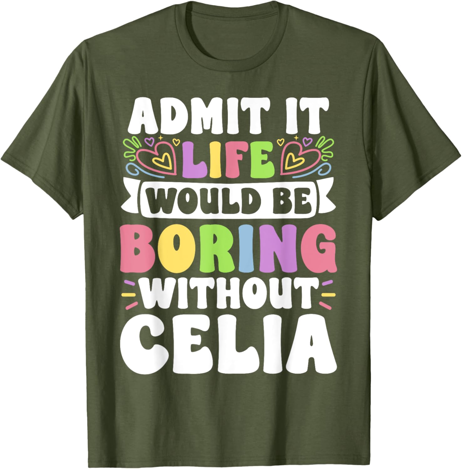 Celia Personalized Funny Family T-Shirt for Unique Style and Comfort - 18