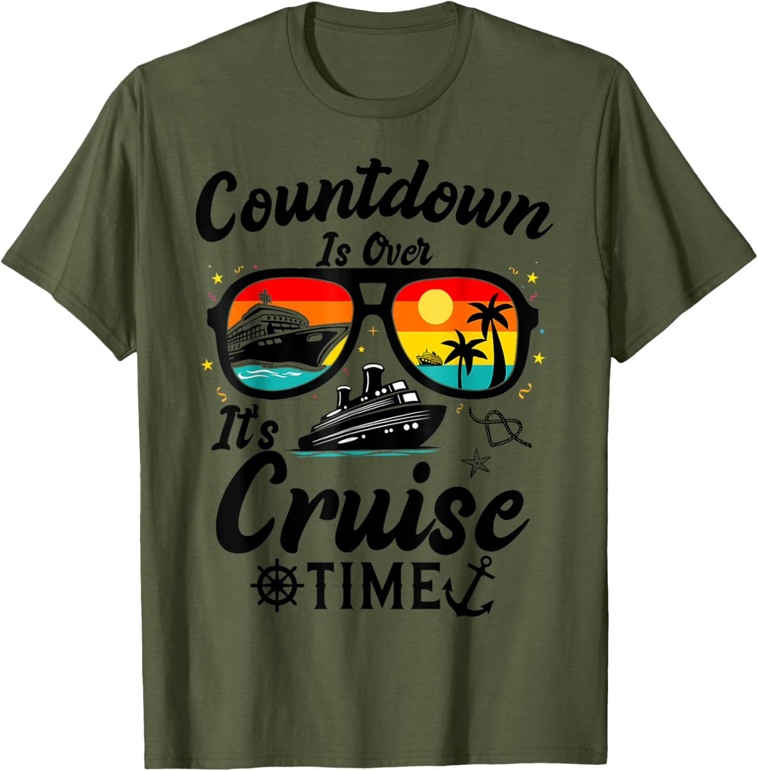 Cruise Time Countdown T-Shirt for Men and Women - Fun Vacation Apparel - 18