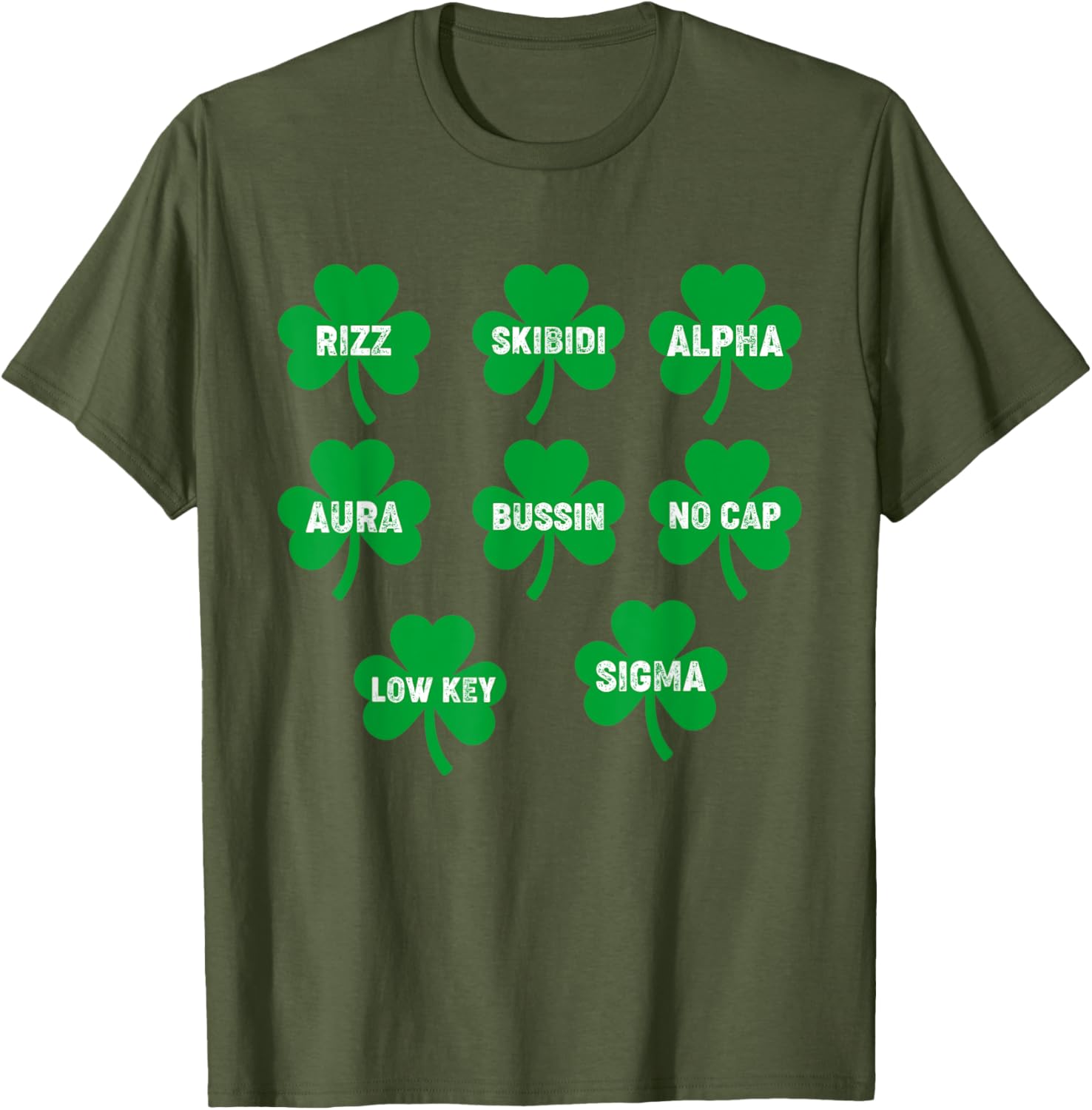 Funny Skibidi St. Patrick's Day Clover T-Shirt for Festive Celebration - 18