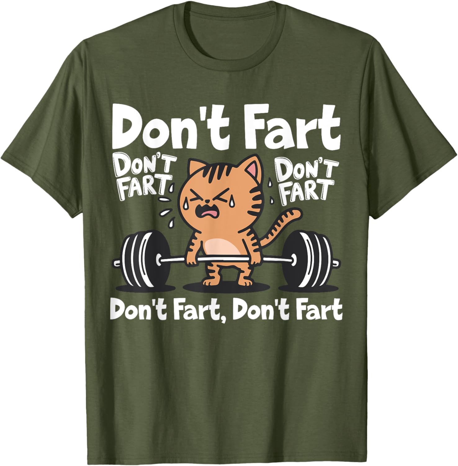 Funny Cat Workout T-Shirt for Weightlifting Fitness Lovers - 9