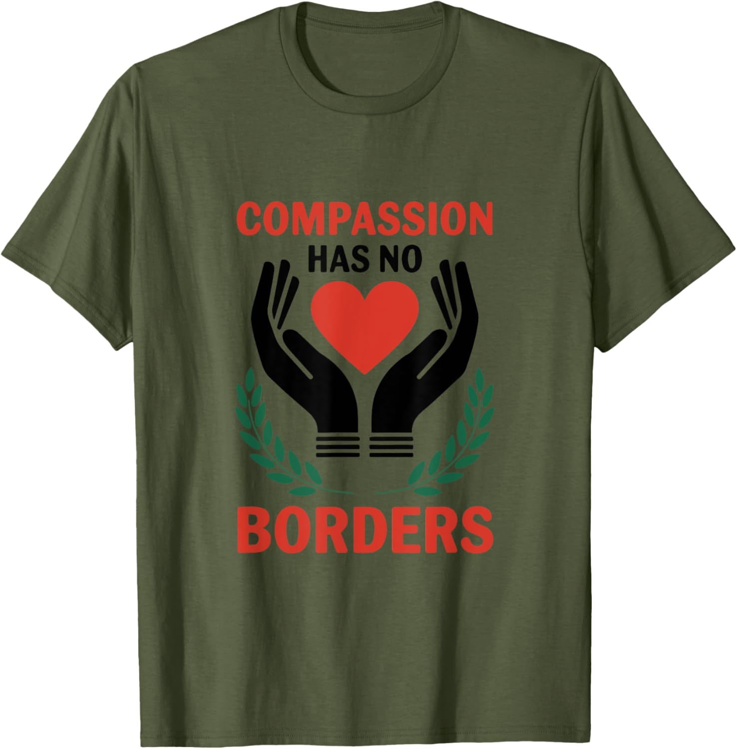 Compassion Has No Borders T-Shirt for All: Stylish and Inspirational Apparel - 10