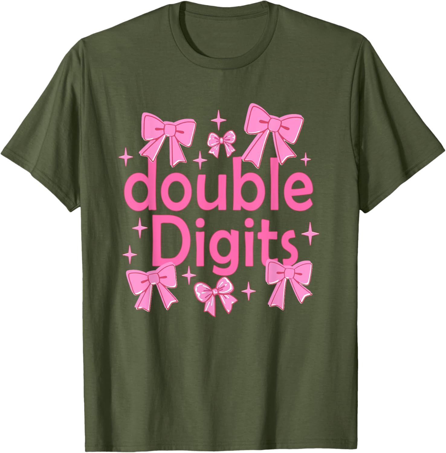 Cute Coquette Bow 10th Birthday T-Shirt for Girls - Perfect Gift for Kids - 6