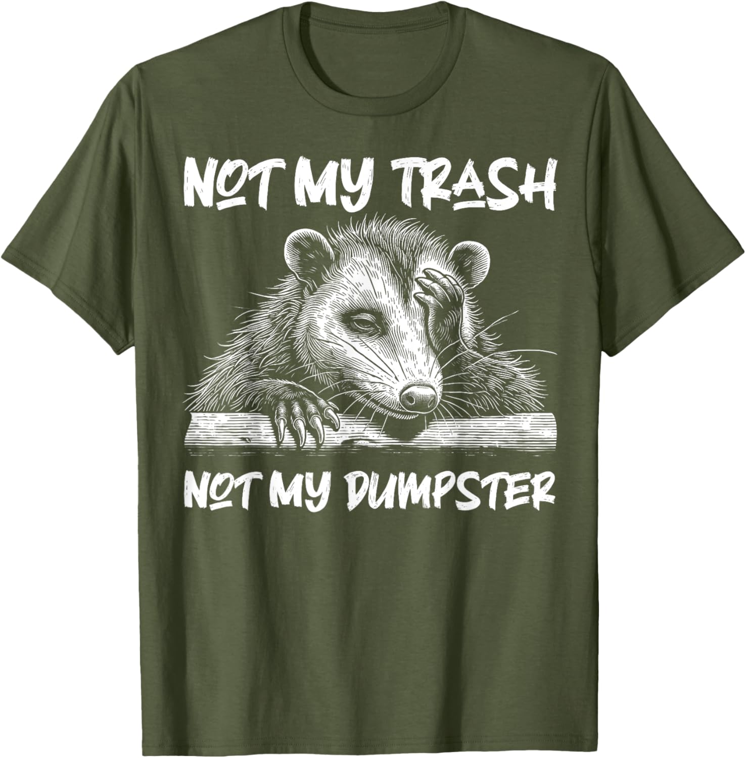 Funny Cute Baby Opossum T-Shirt for Animal Lovers and Opossum Fans - 4