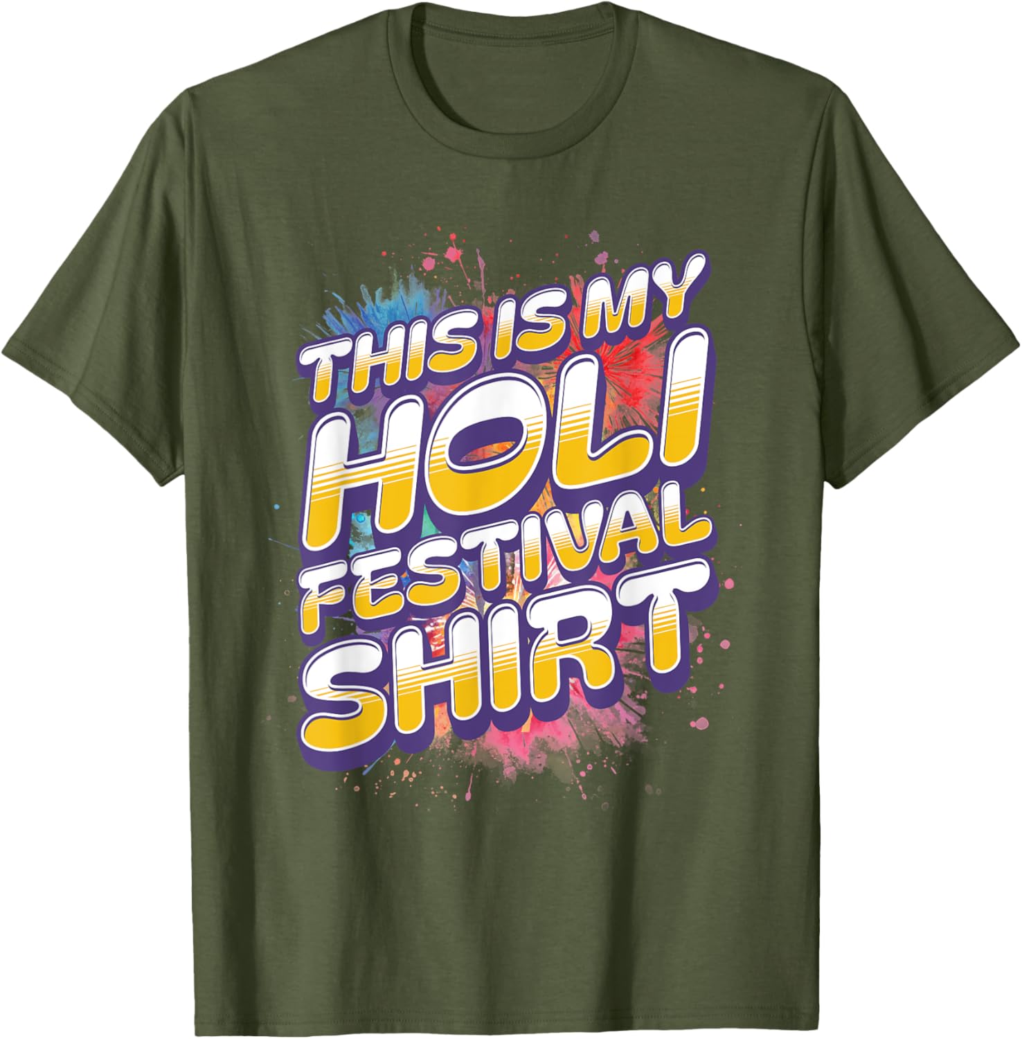 Colorful Holi Festival Shirt for Men and Women - Celebrate in Style - 3