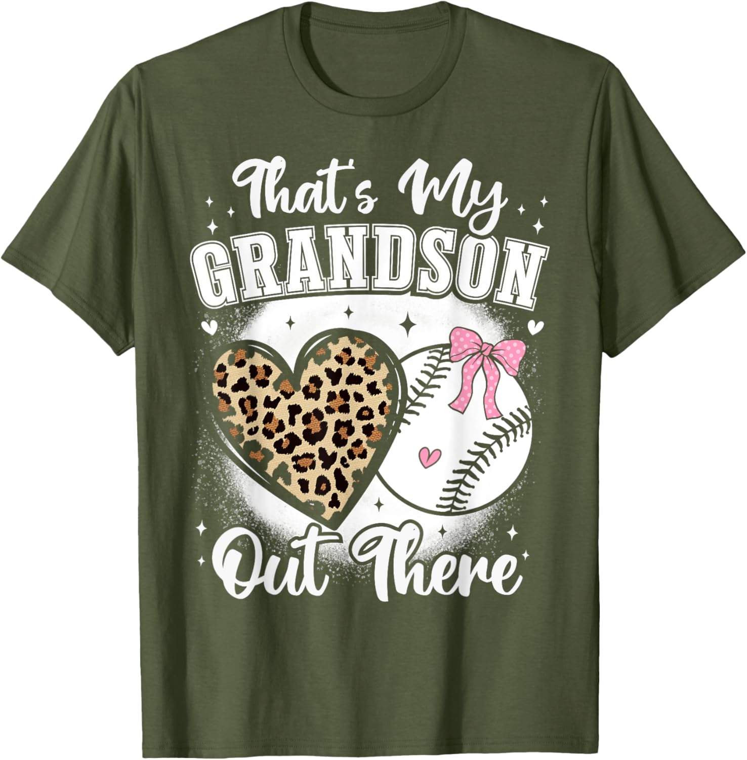Cheer Grandma Tshirt for Baseball Nana Proud of Her Grandson - 16