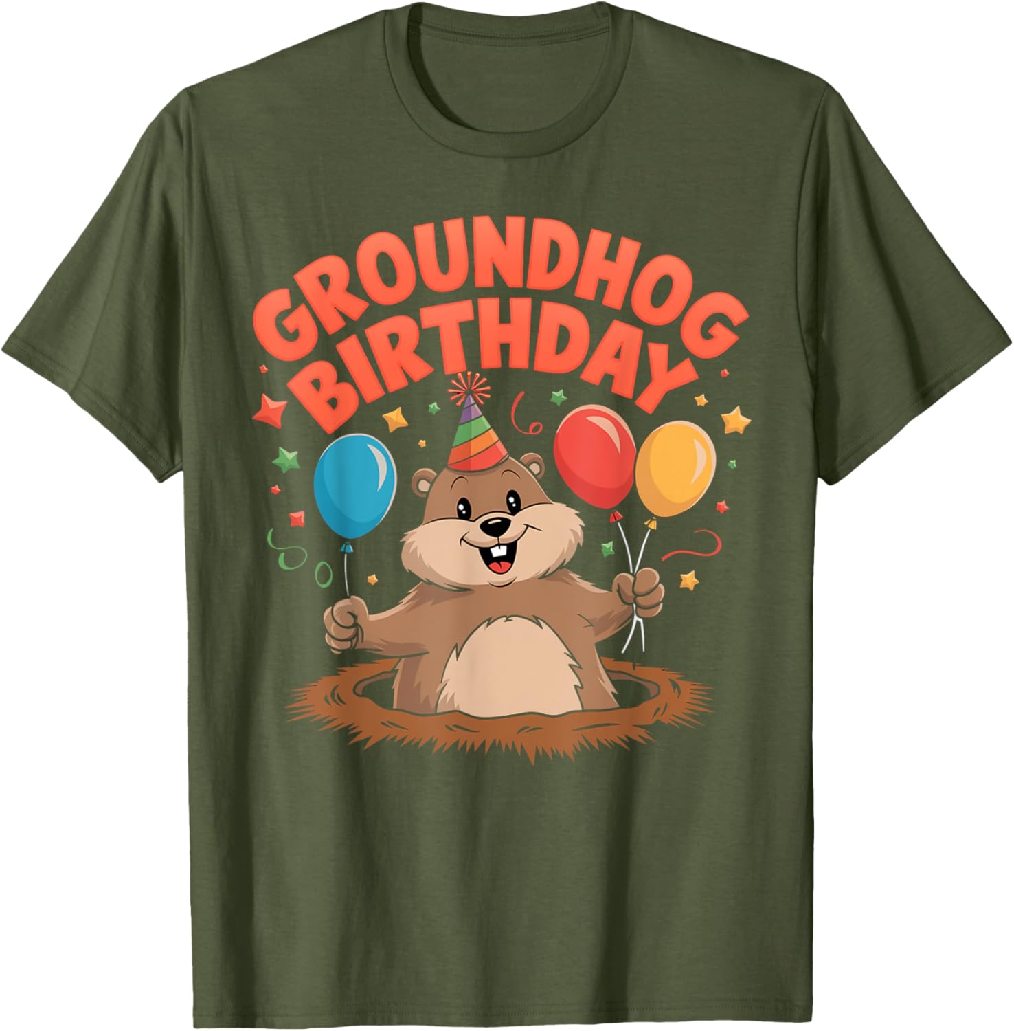 Cute Groundhog Day Birthday T-Shirt for February 2 Celebrations - 16