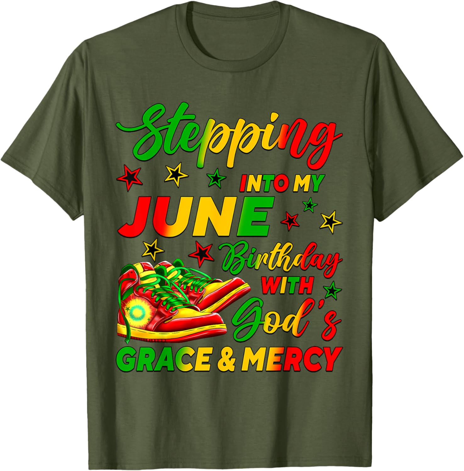 Celebrate My June Birthday with Stylish African American Shoes T-Shirt - 12