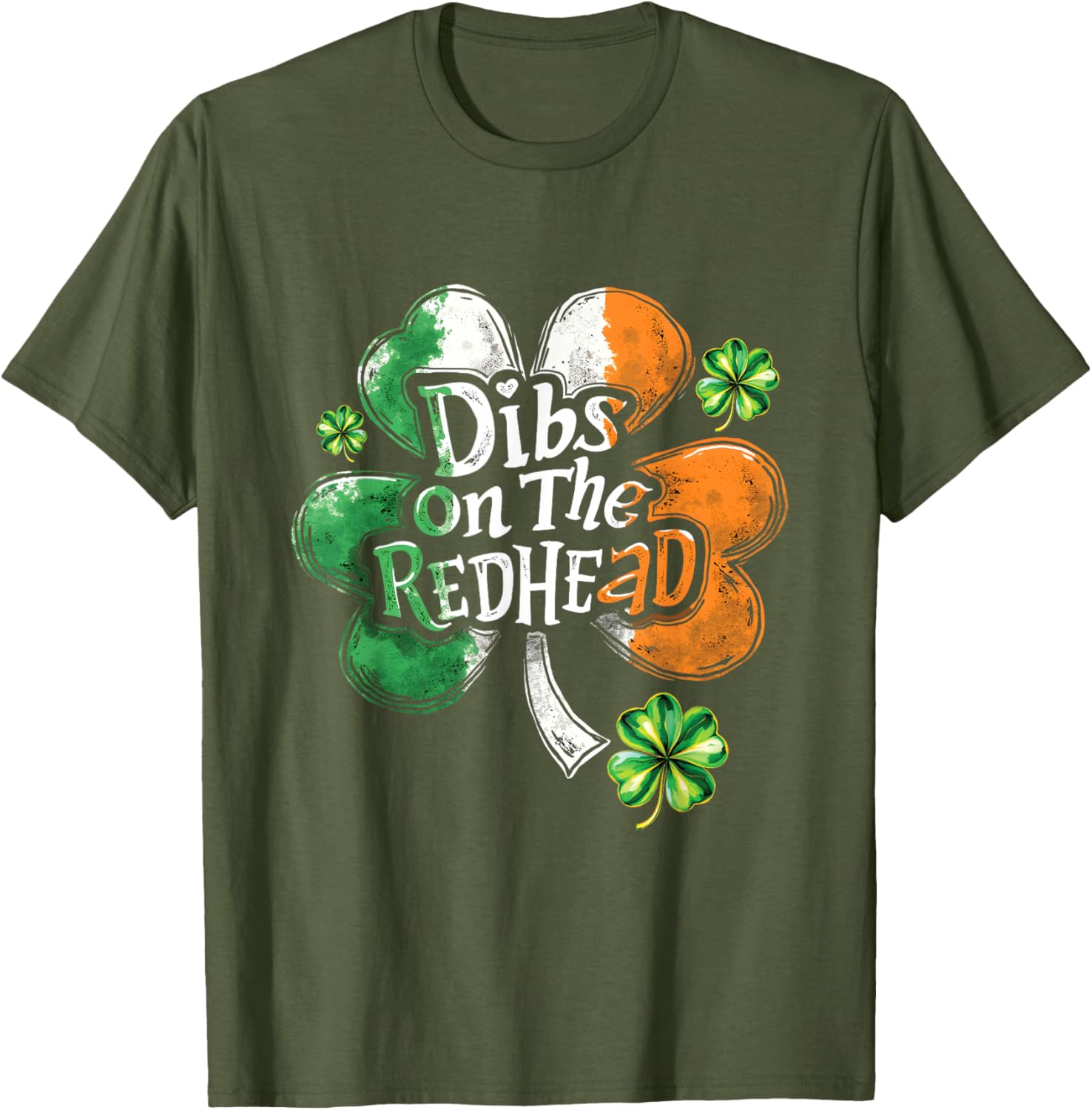 Dibs on the Redhead St Patrick's Shamrock T-Shirt for Irish Pride - 2