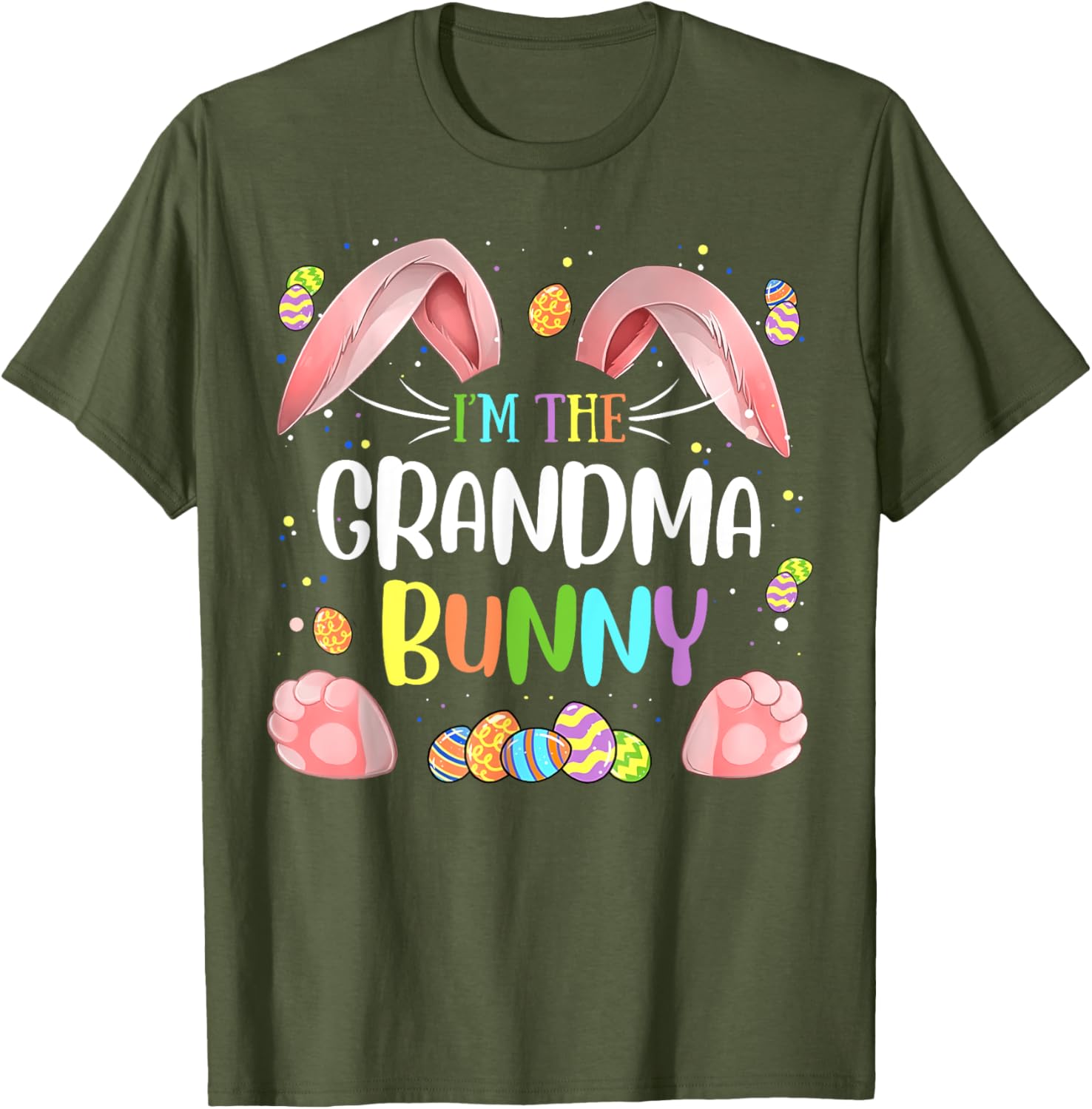 Cute Grandma Bunny Matching Family Easter T-Shirt for Holiday Fun - 15