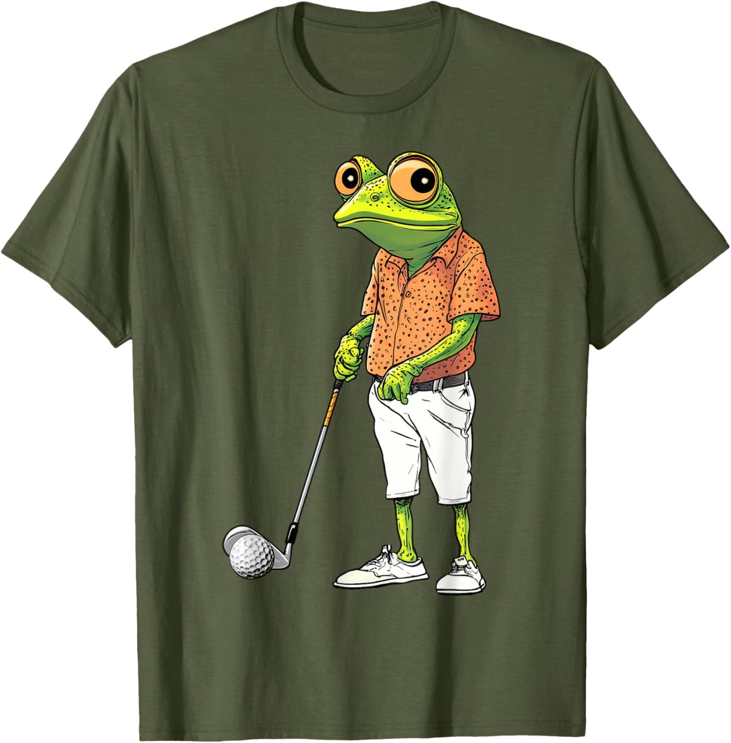 Cute Frog Golf Player T-Shirt for Golf Lovers and Animal Fans - 27