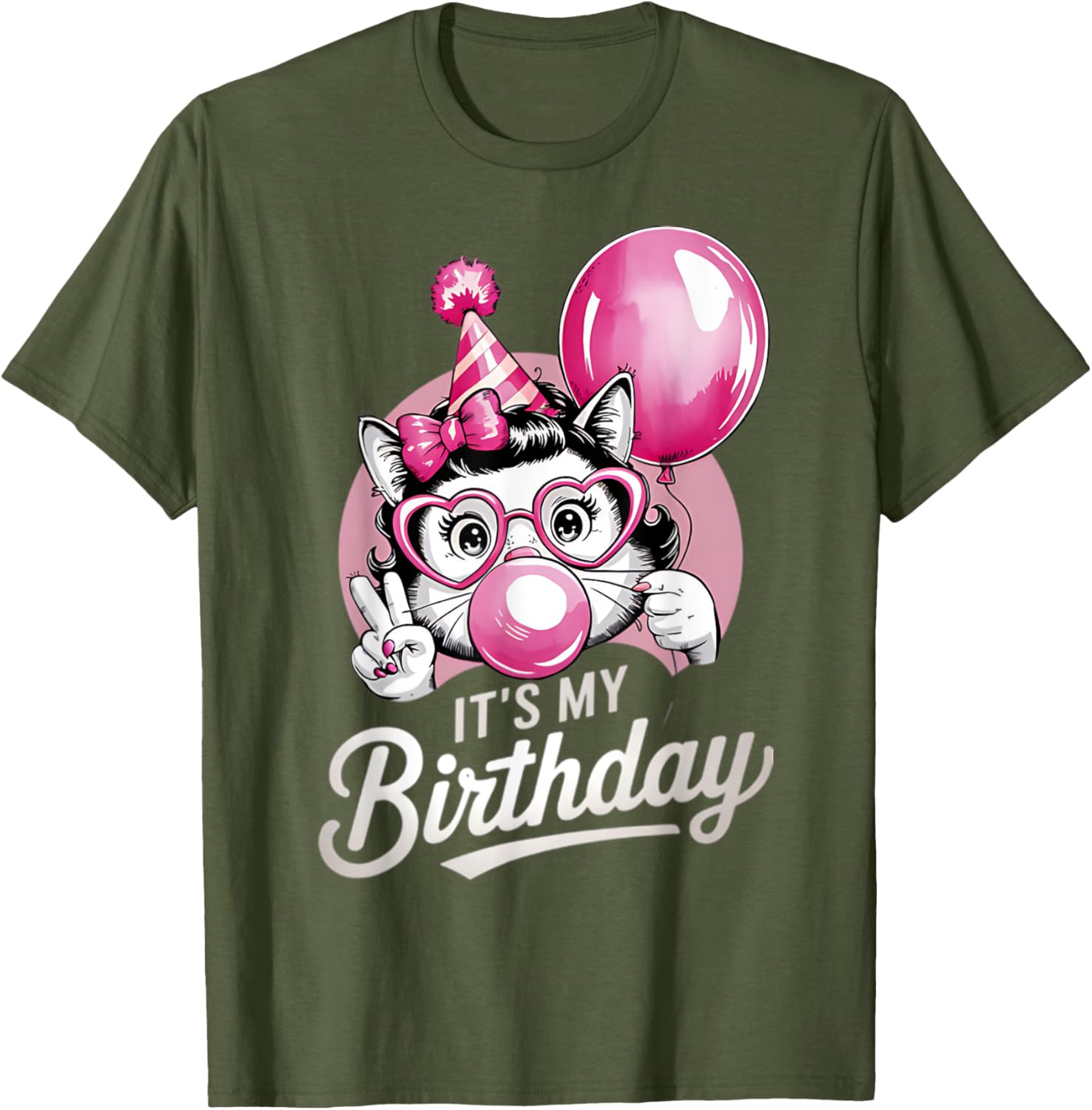 Cute Retro Monkey Birthday T-Shirt for Girls - Perfect Party Outfit! - 8