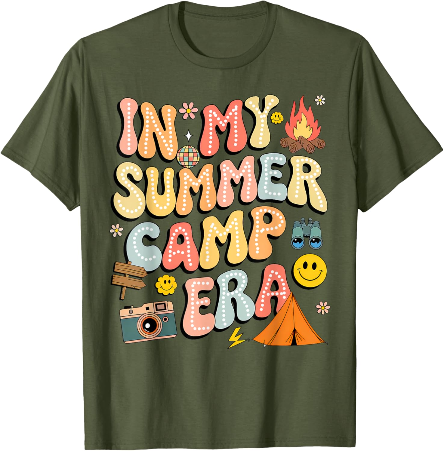 Groovy Summer Camp Crew Last Day of School T-Shirt for Fun Adventures - 9