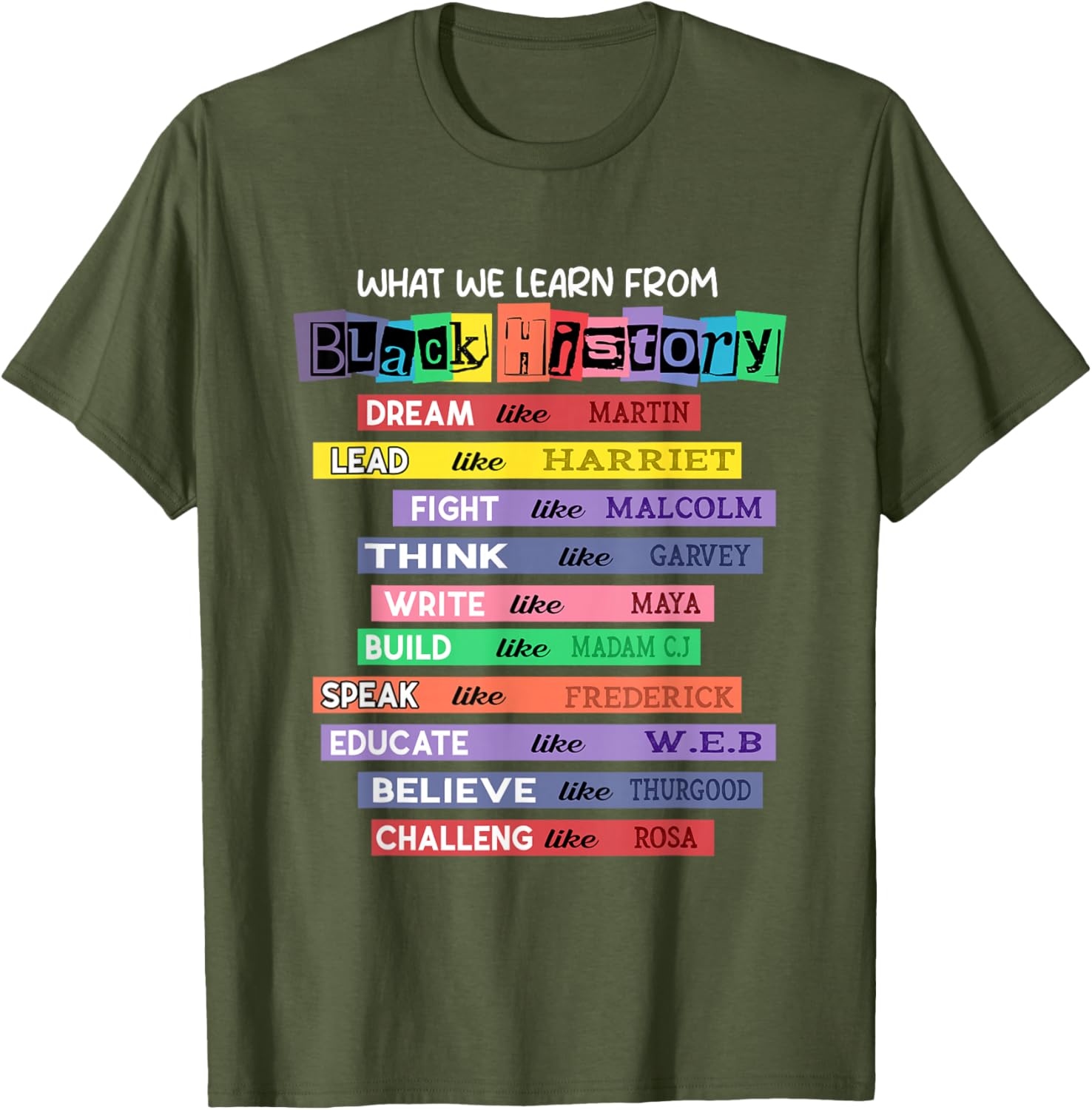 Celebrate Black History Month with Inspired Learning T-Shirt - 11