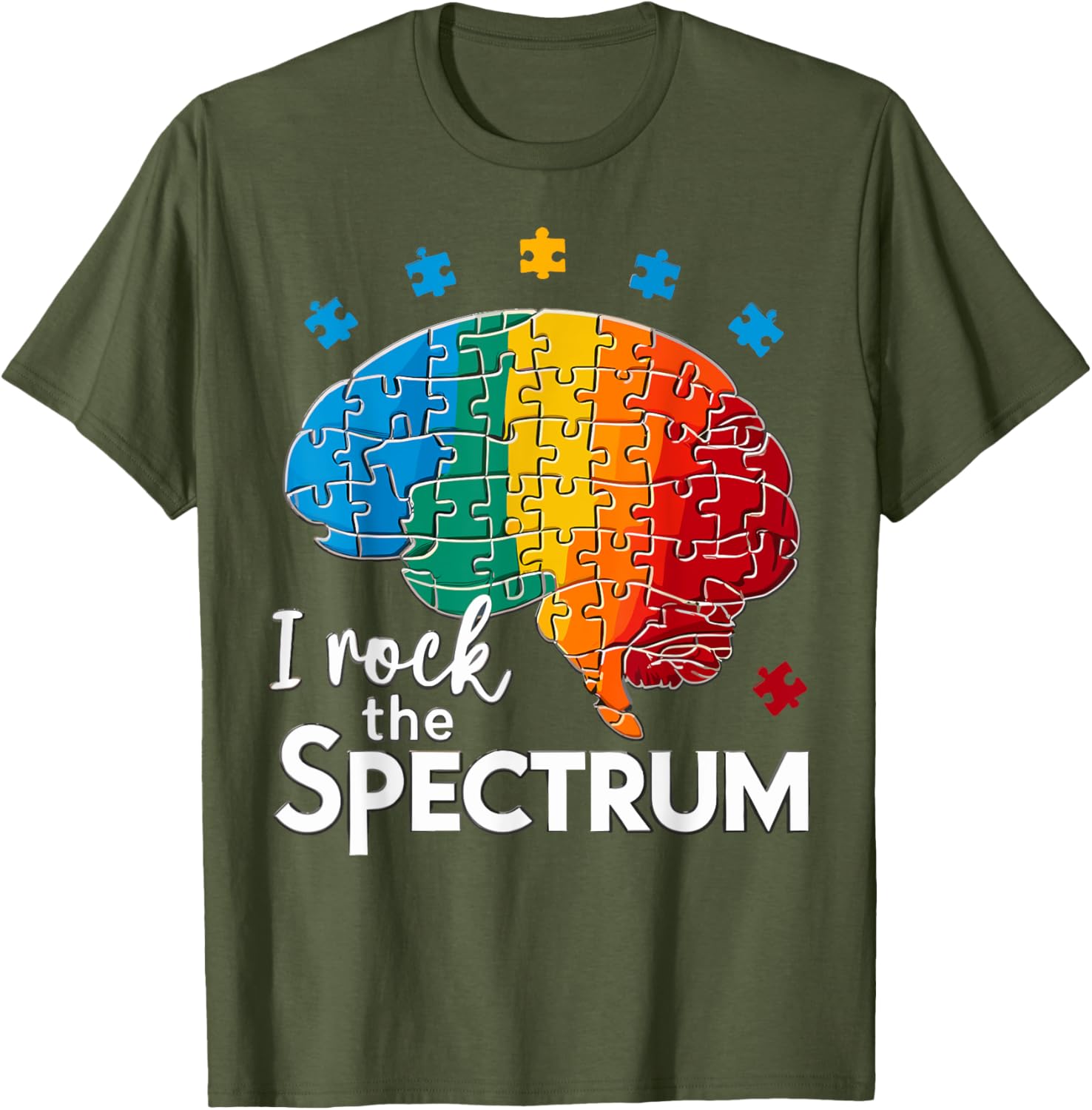 Cute Autism Awareness T-Shirt for Toddlers I Rock The Spectrum Design - 20