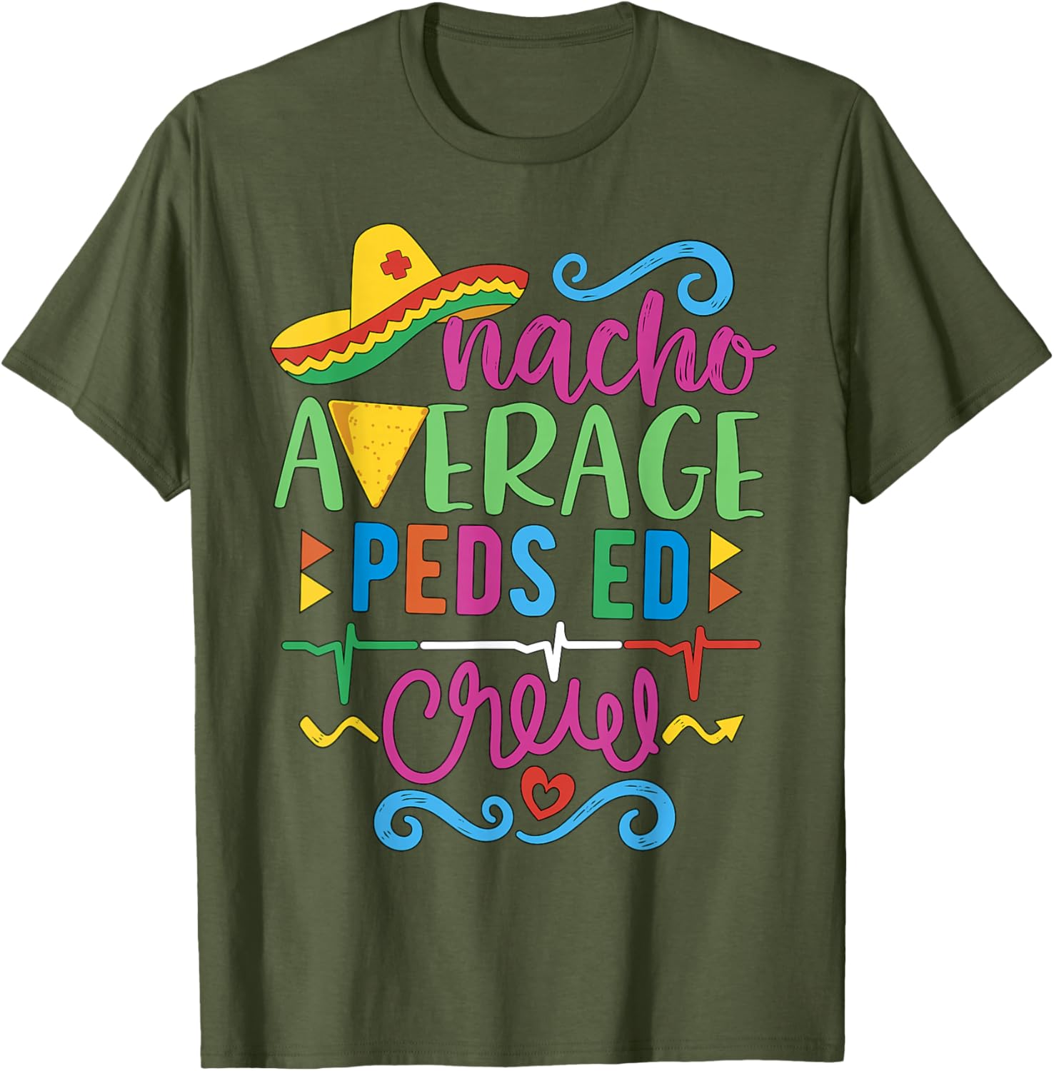 Emergency Nurse Techs Peds ED Crew T-Shirt for Pediatric Healthcare Heroes - 7