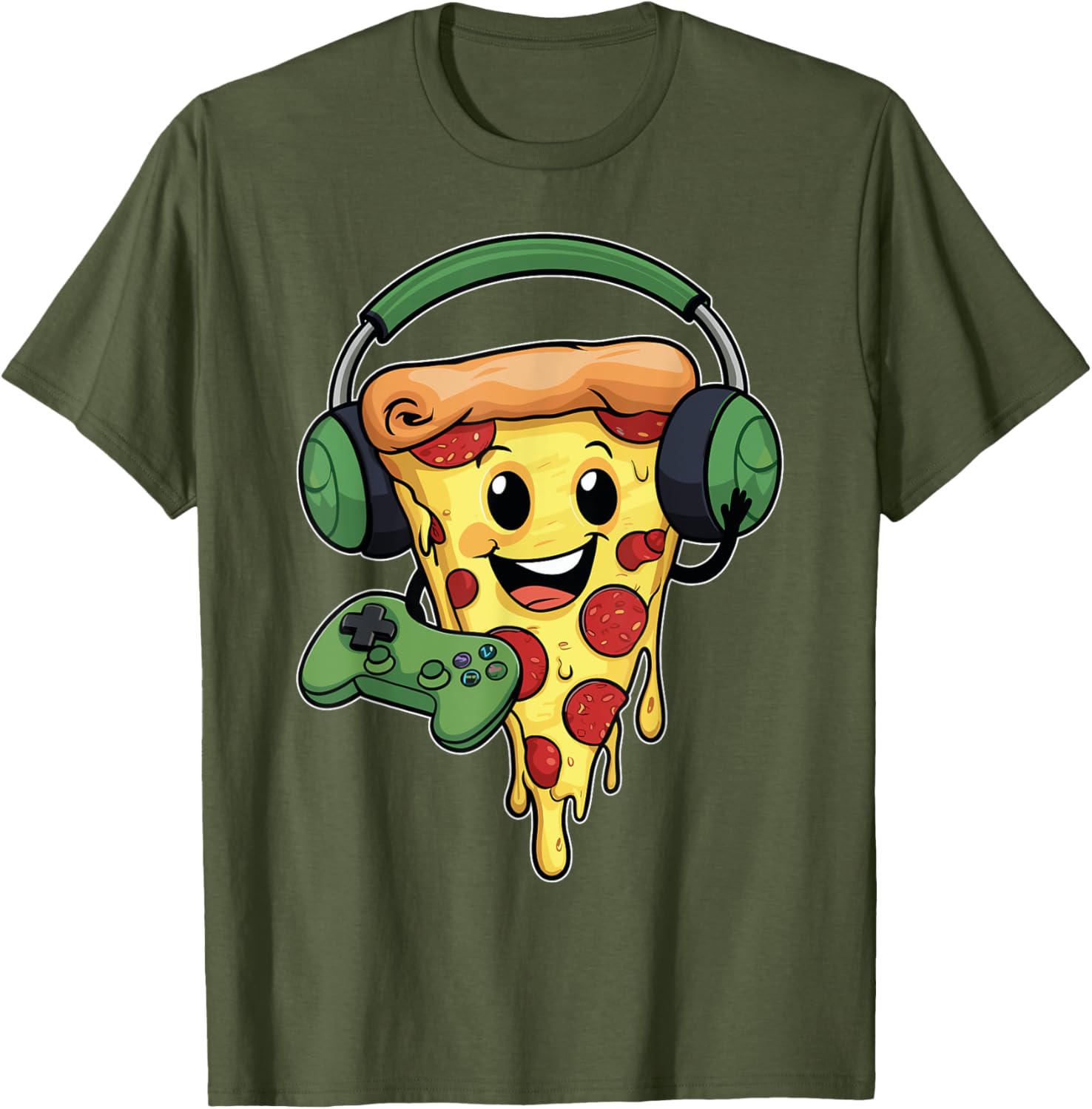 Funny Gamer Pizza Lovers T-Shirt for Video Game Enthusiasts - 5