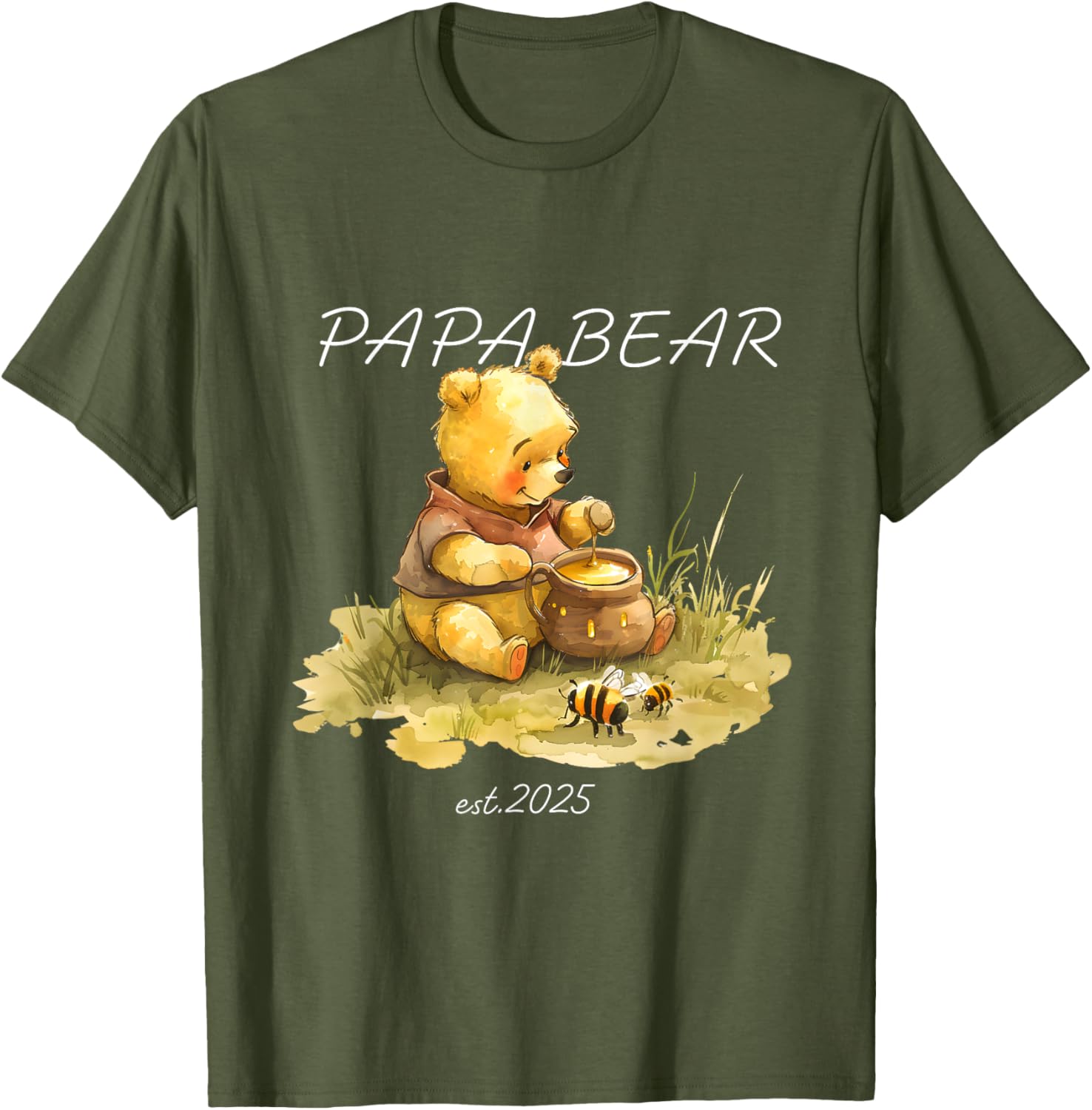 Cute Papa Bear Honey T-Shirt for Dads β Stylish and Comfy Men's Tee - 7
