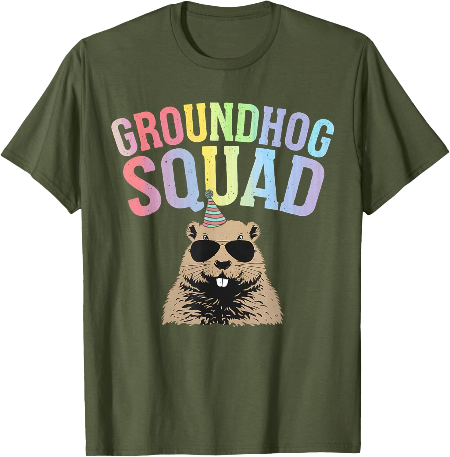 Funny Groundhog Squad T-Shirt for Happy Groundhog Day Family Fun - 25