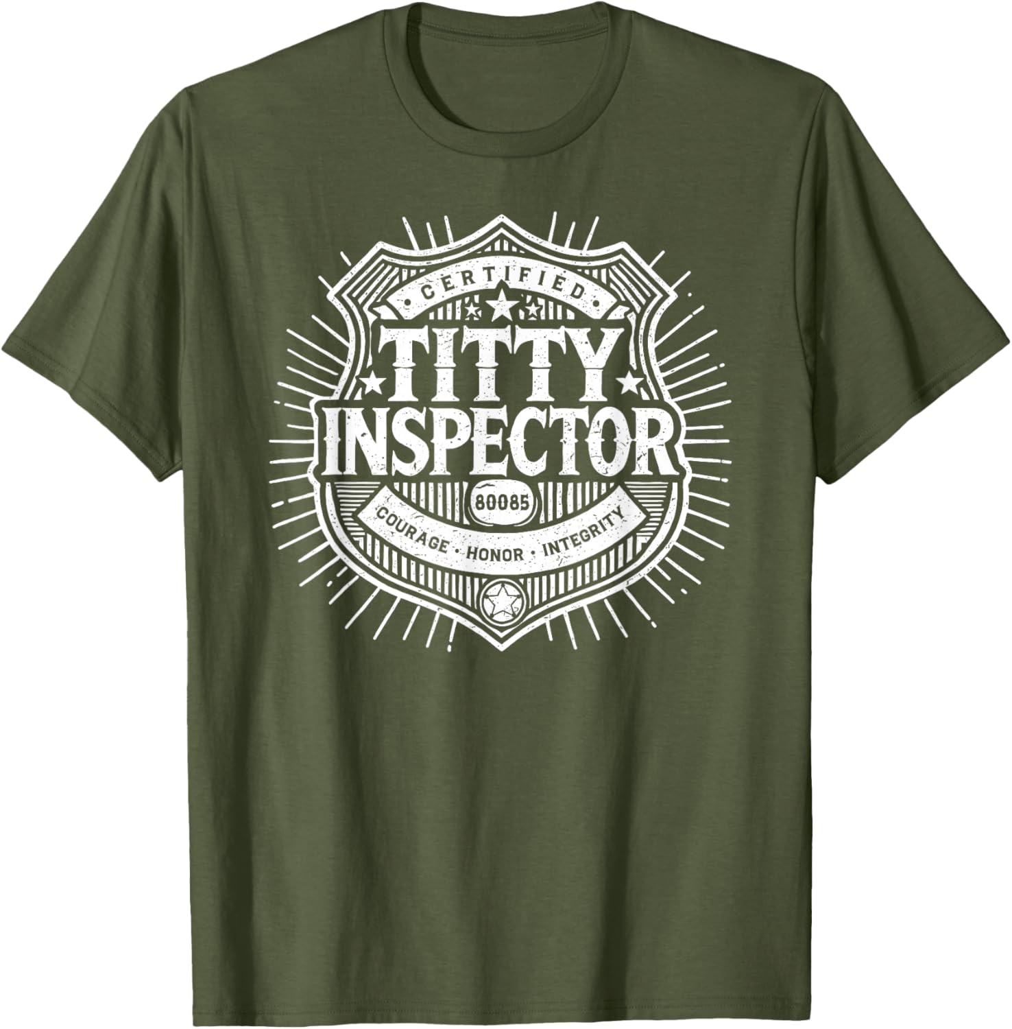 Funny Certified Titty Inspector T-Shirt for Adult Humor Lovers - 3
