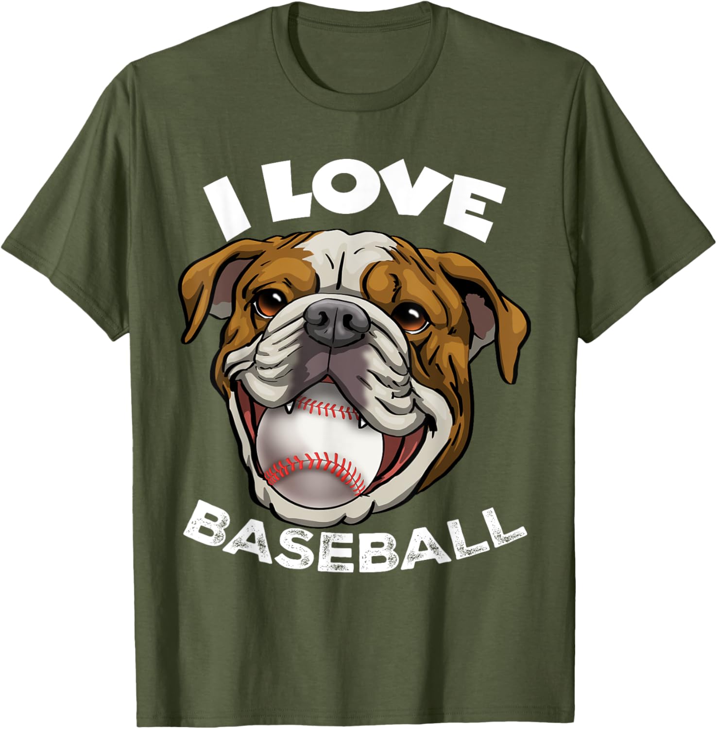 Funny English Bulldog Baseball T-Shirt for Men, Women, and Kids - 9