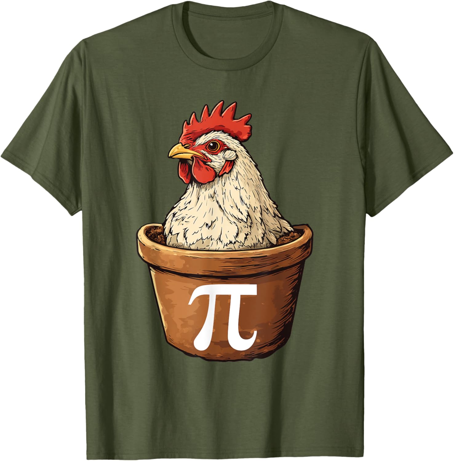 Funny Chicken Pot Pi Math T-Shirt for Math Lovers and Foodies - 13