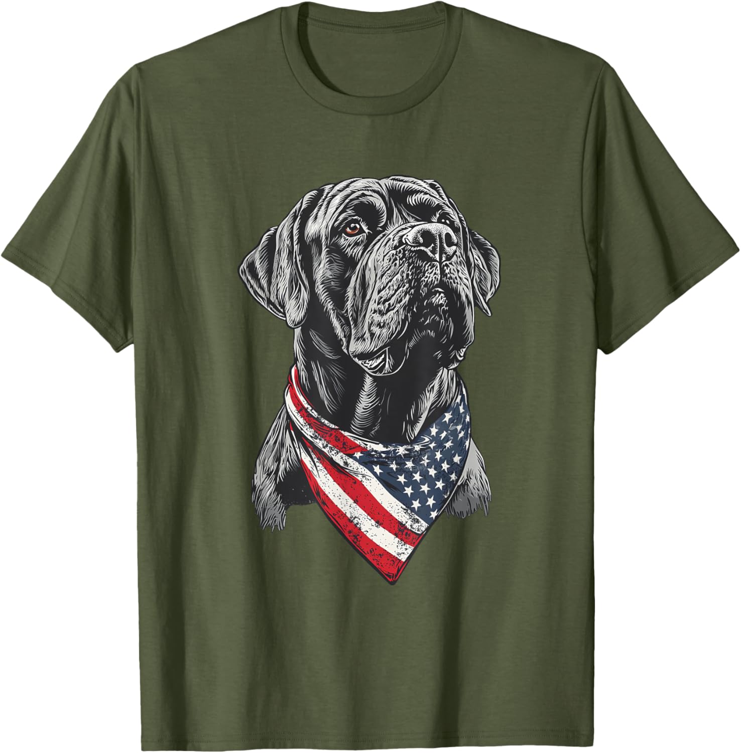 English Mastiff American Flag T-Shirt for Dog Lovers and Patriotism - 11