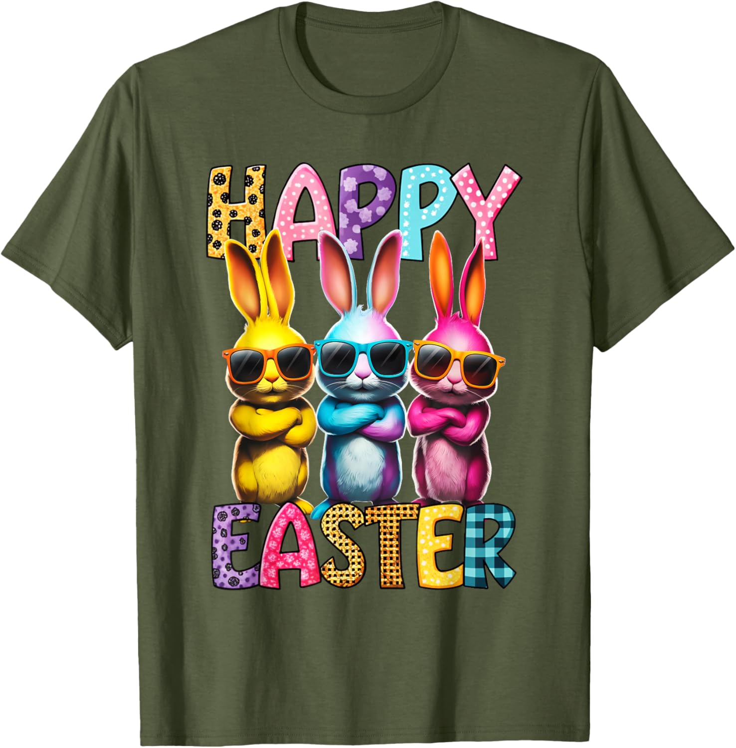 Funny Easter Bunny T-Shirt for Kids and Adults - Happy Easter Tees - 27
