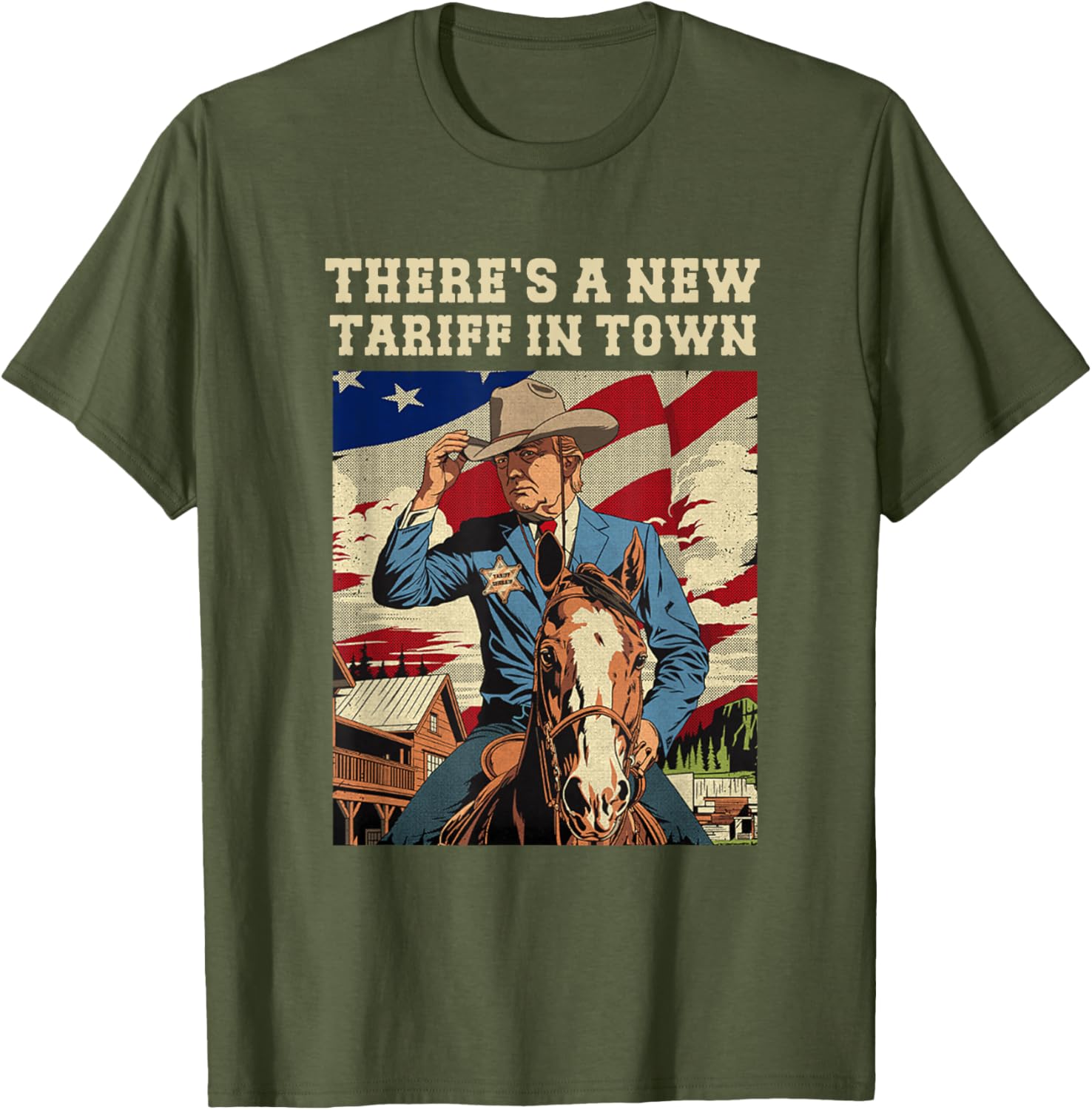 Cool There's A New Tariff In Town T-Shirt for Fun Casual Wear - 10