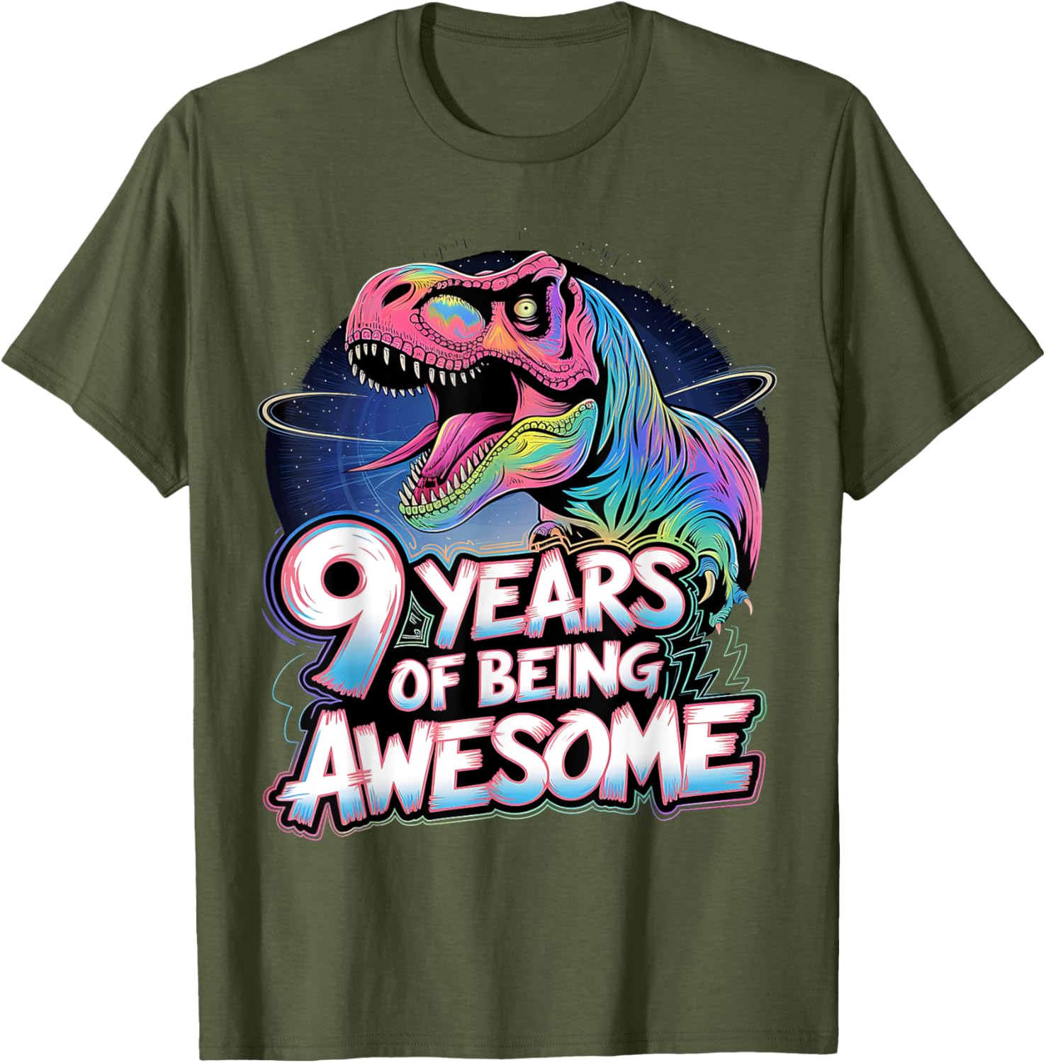 Cute Dinosaur 9th Birthday Shirt for Boys - Perfect Gift for 9 Year Olds - 9