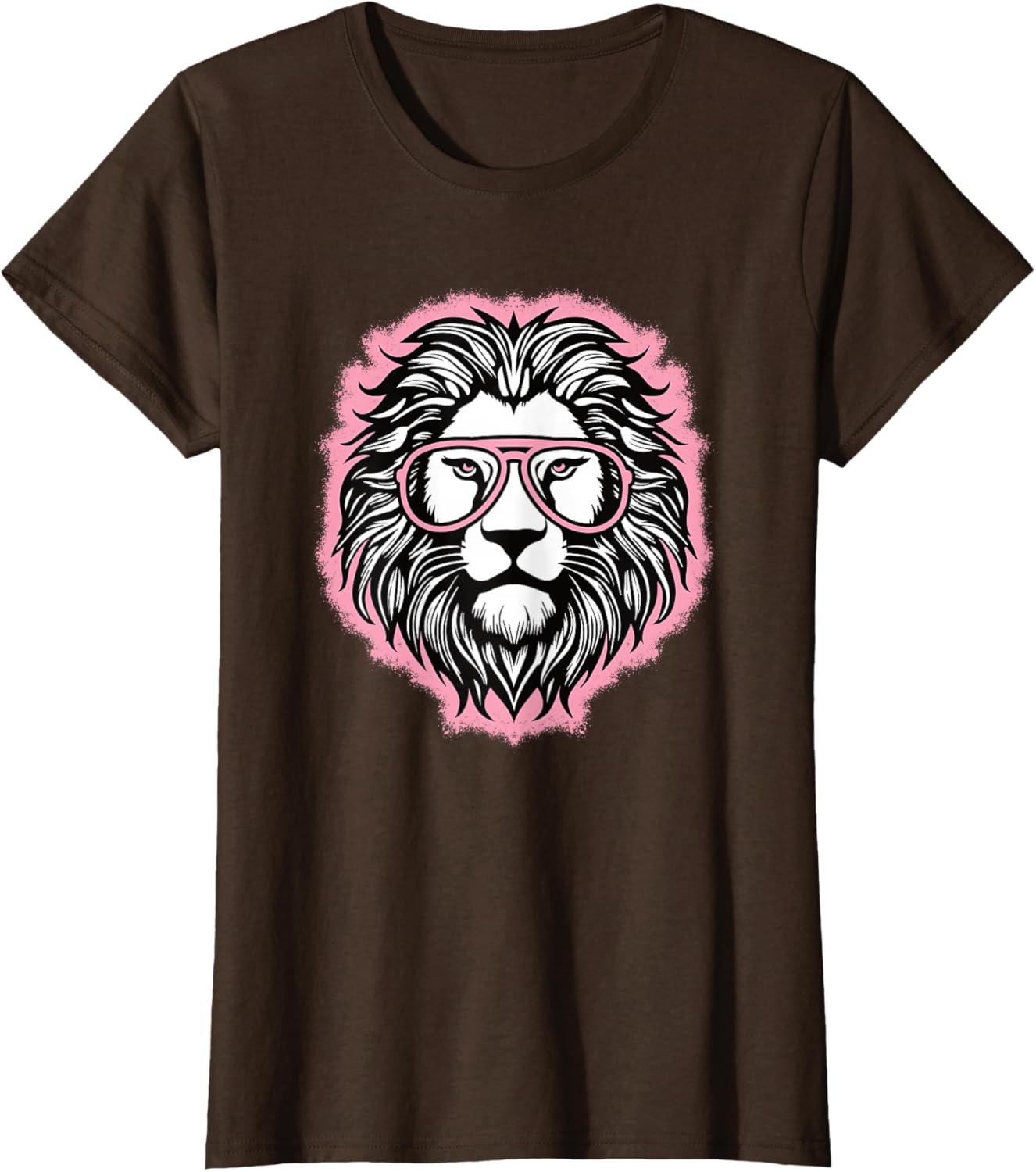 Cute Pink Lion T-Shirt for Women and Girls - Perfect for Lion Lovers - 5