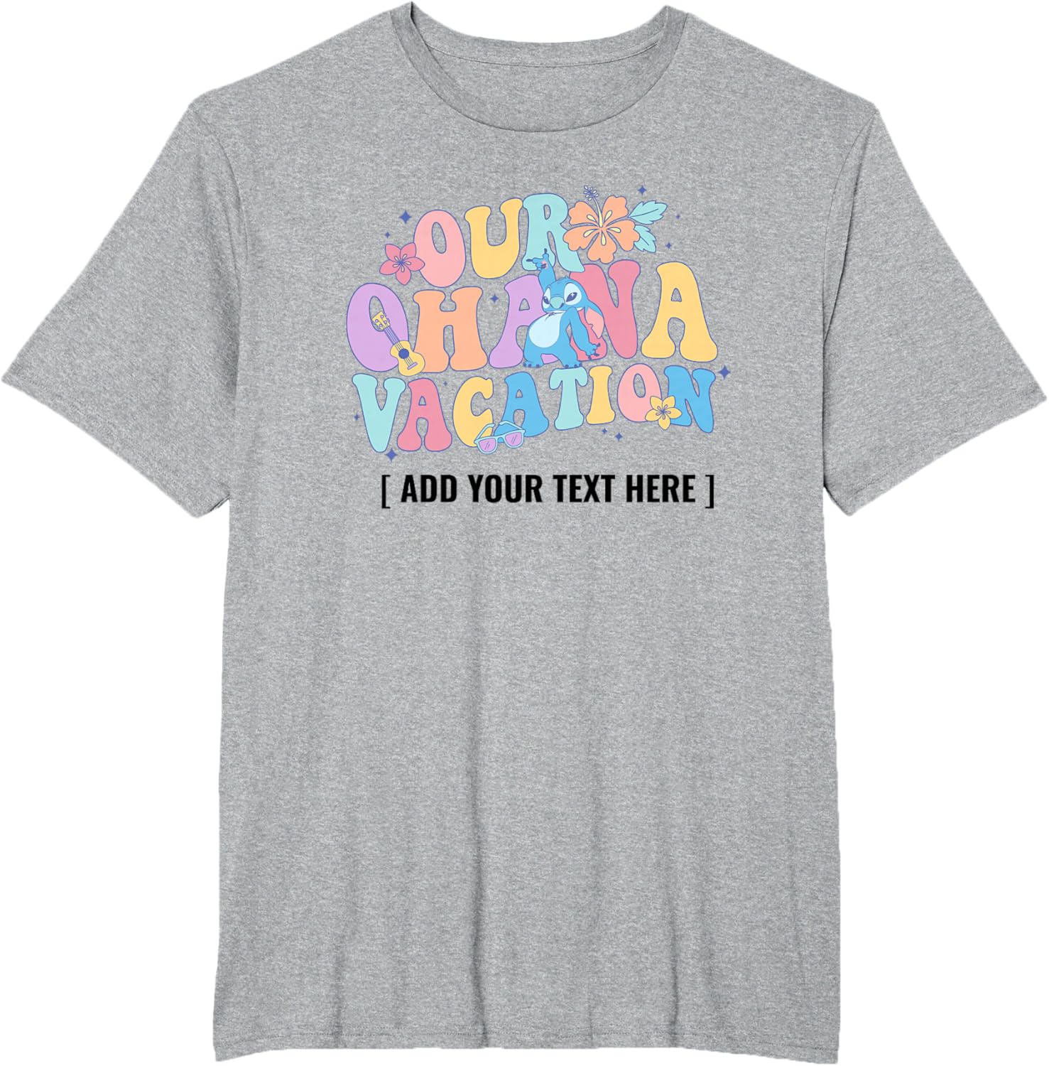 Cute Customized Lilo & Stitch Ohana Vacation T-Shirt for Family Fun - 4