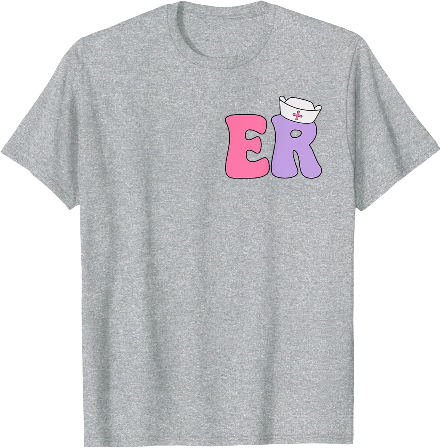 Emergency Nurse T-Shirt for ER Professionals Dual-Sided Design Apparel - 3