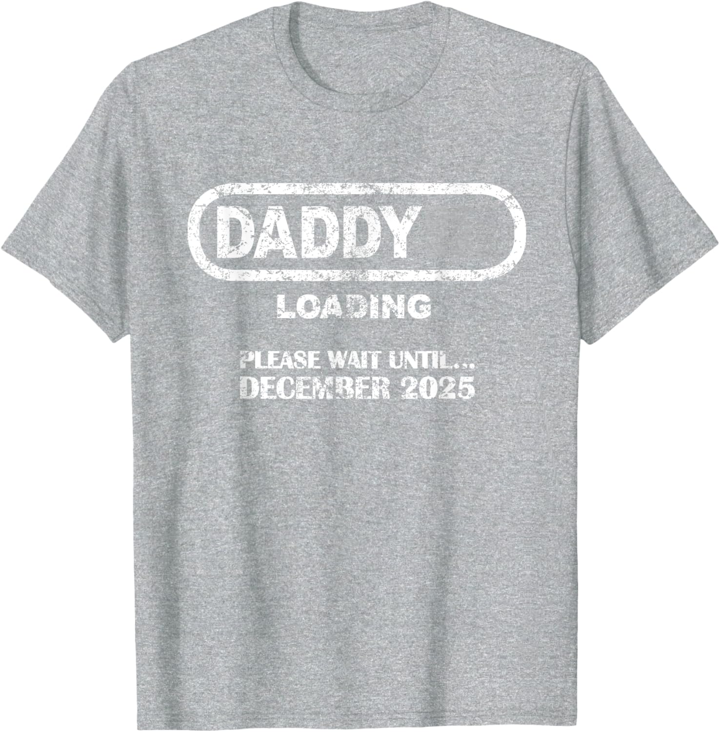Daddy To Be December 2025 Vintage Style New Dad Loading T-Shirt - 21