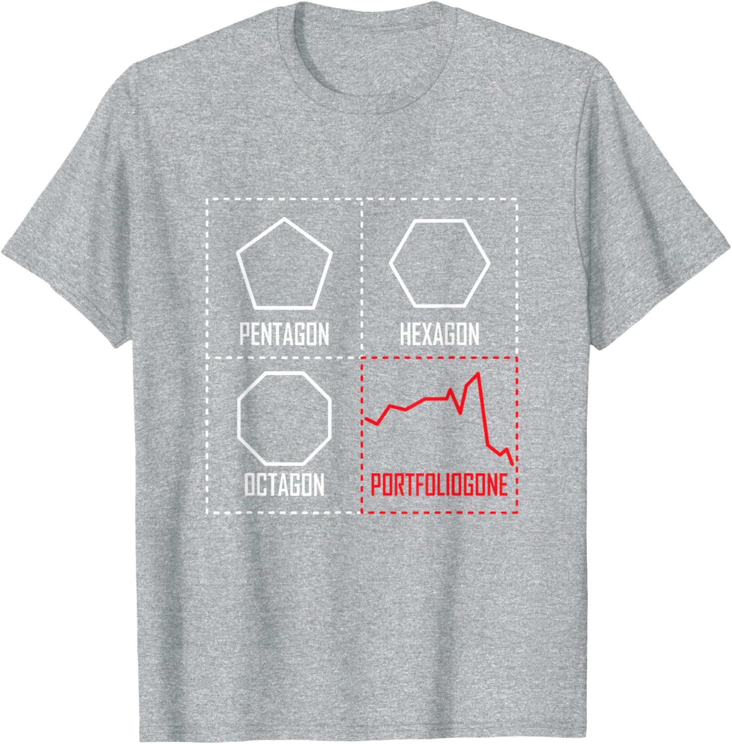 Funny Geometry Portfolio Stock Market Quote T-Shirt for Fun Outfits - 23